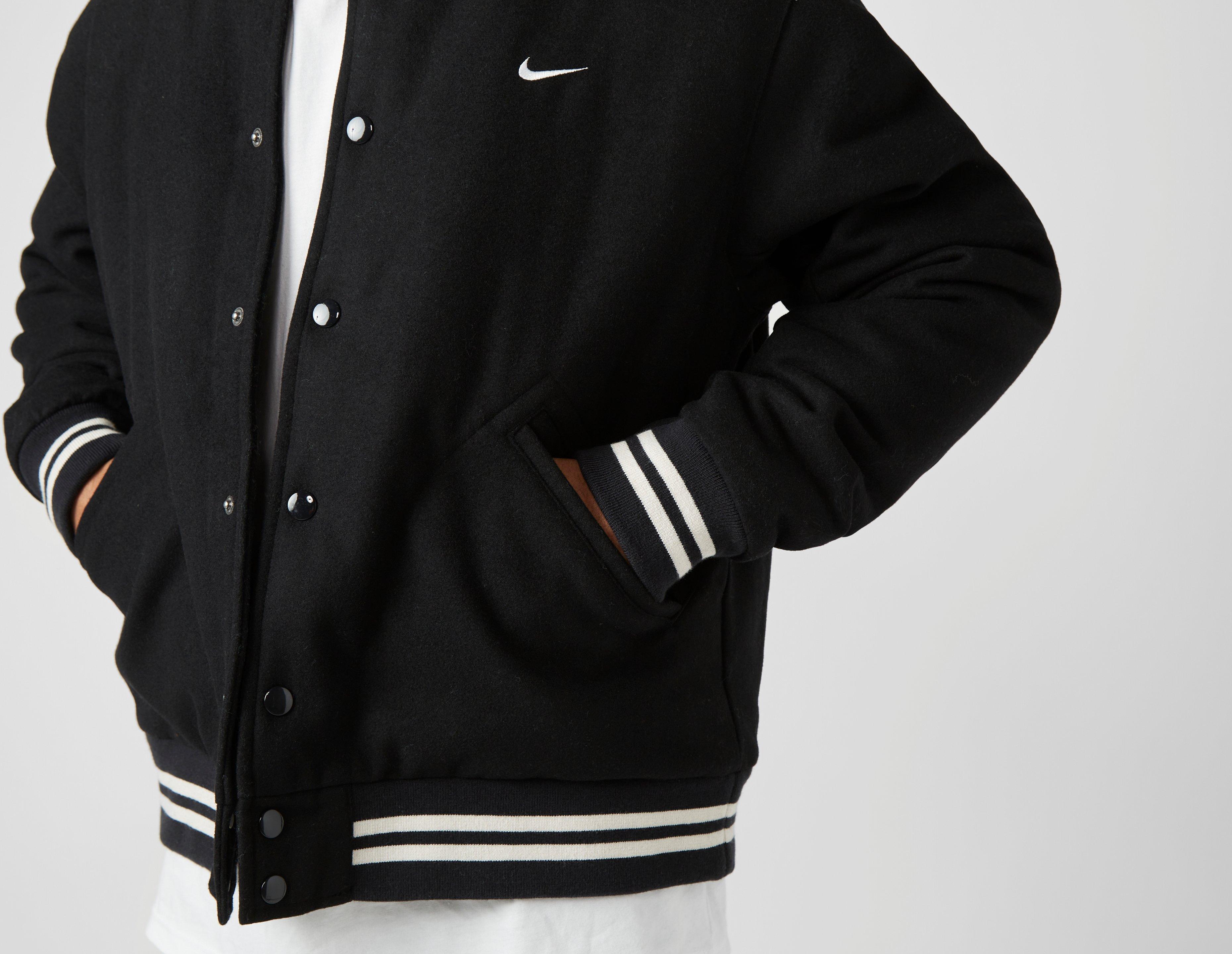 Black Nike Sportswear Authentics Varsity Jacket size