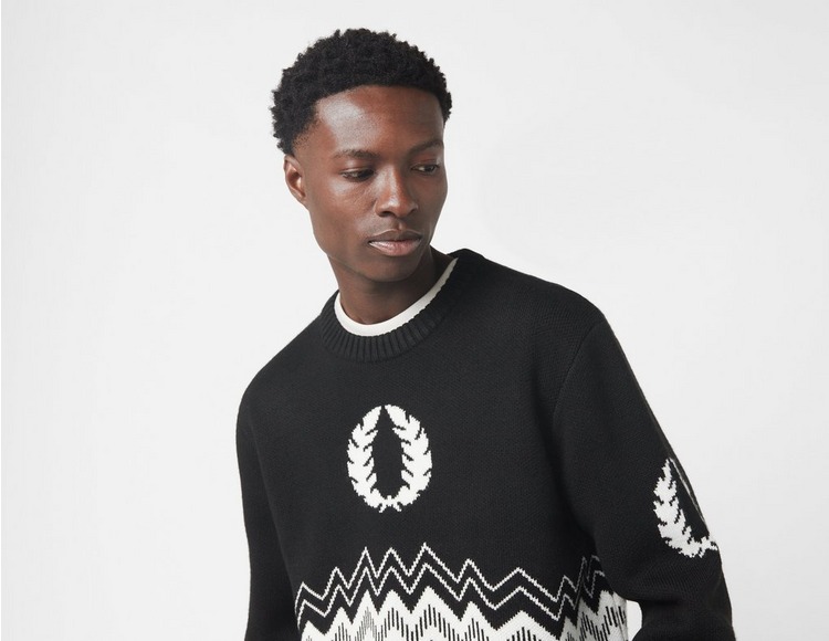 Fred Perry Jacquard Knitted Crew