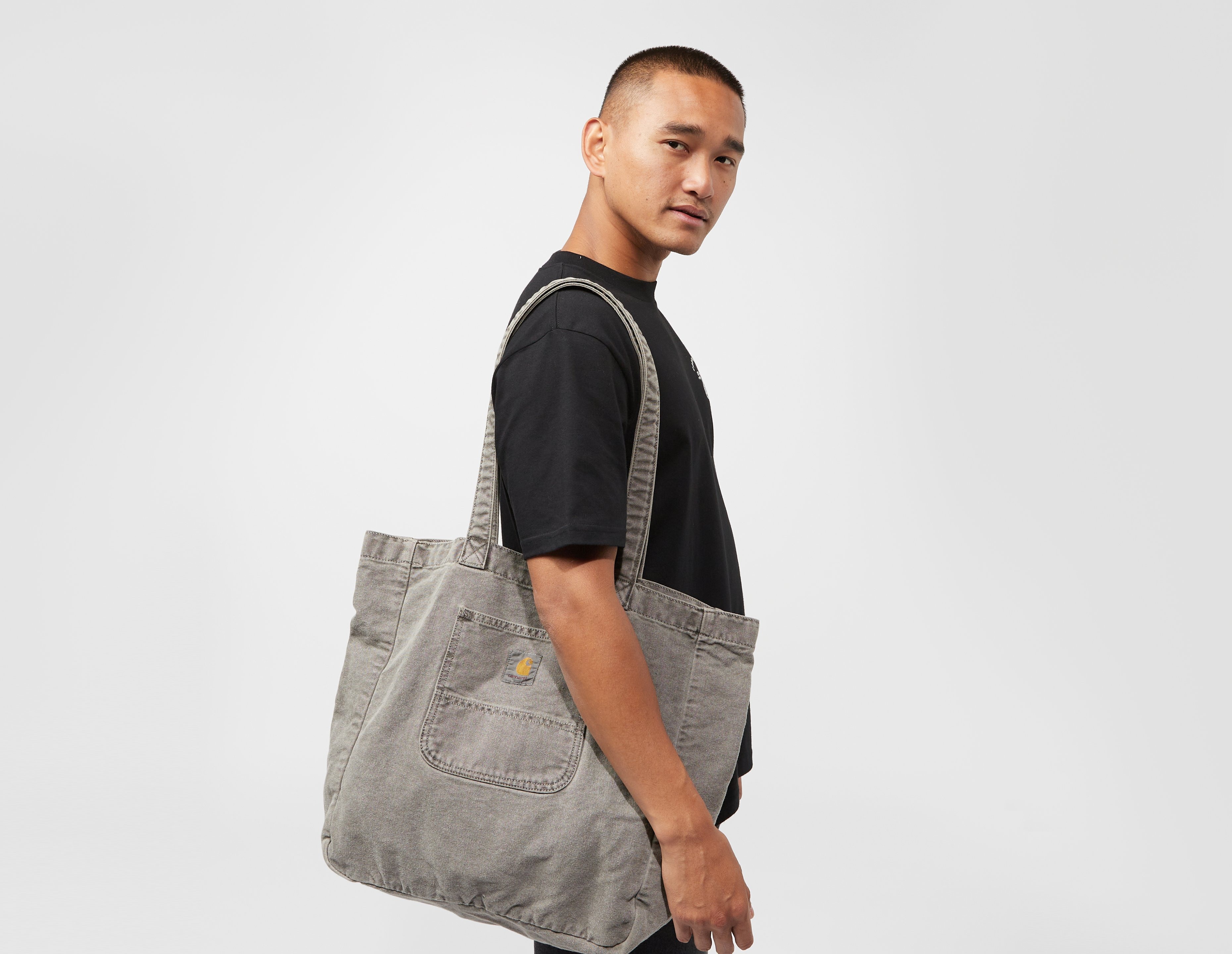 Grey Carhartt WIP Bayfield Tote Bag, Bonpoint perforated cherry clutch bag