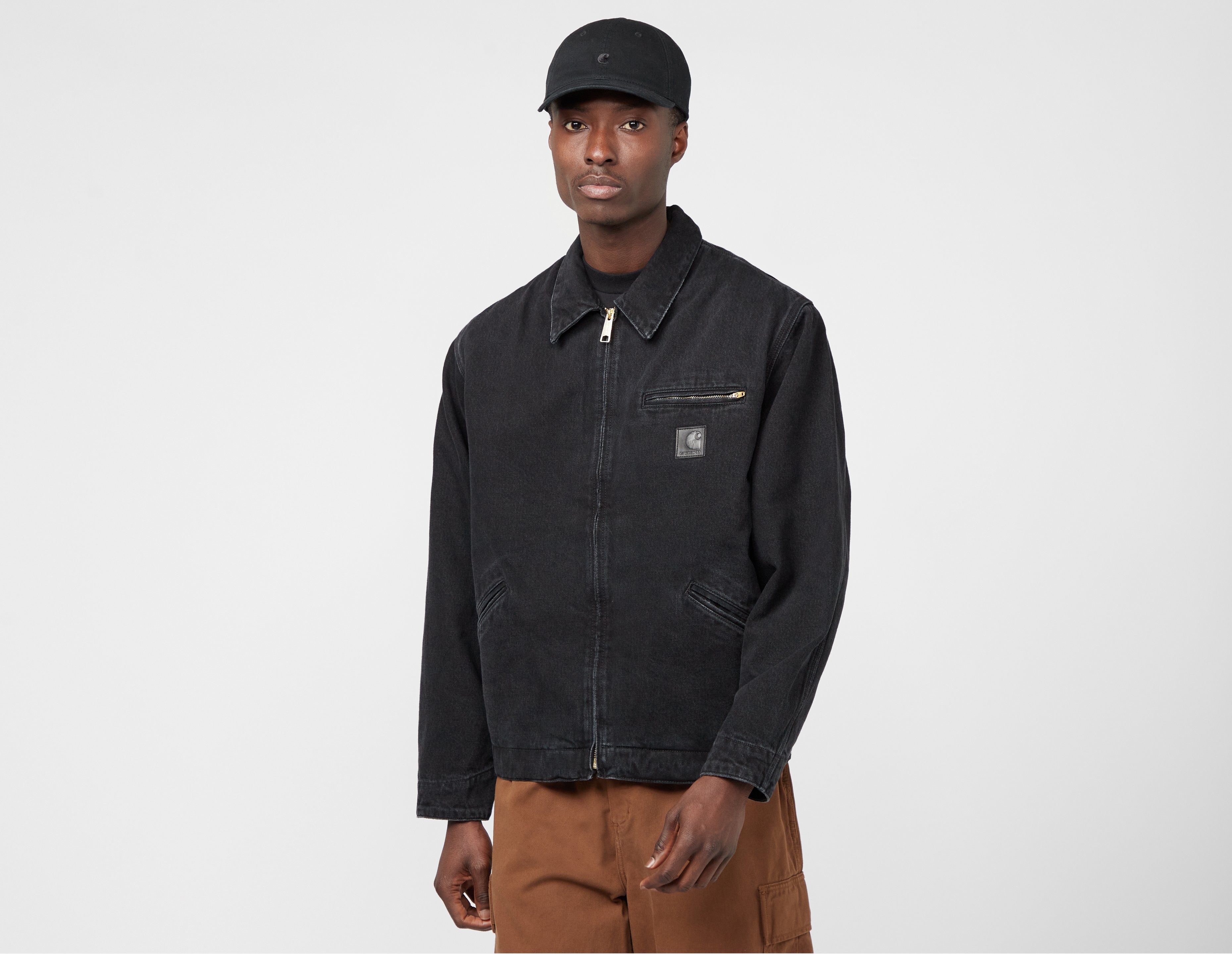 rising essentials hoodie | Black Carhartt WIP Rider Jacket