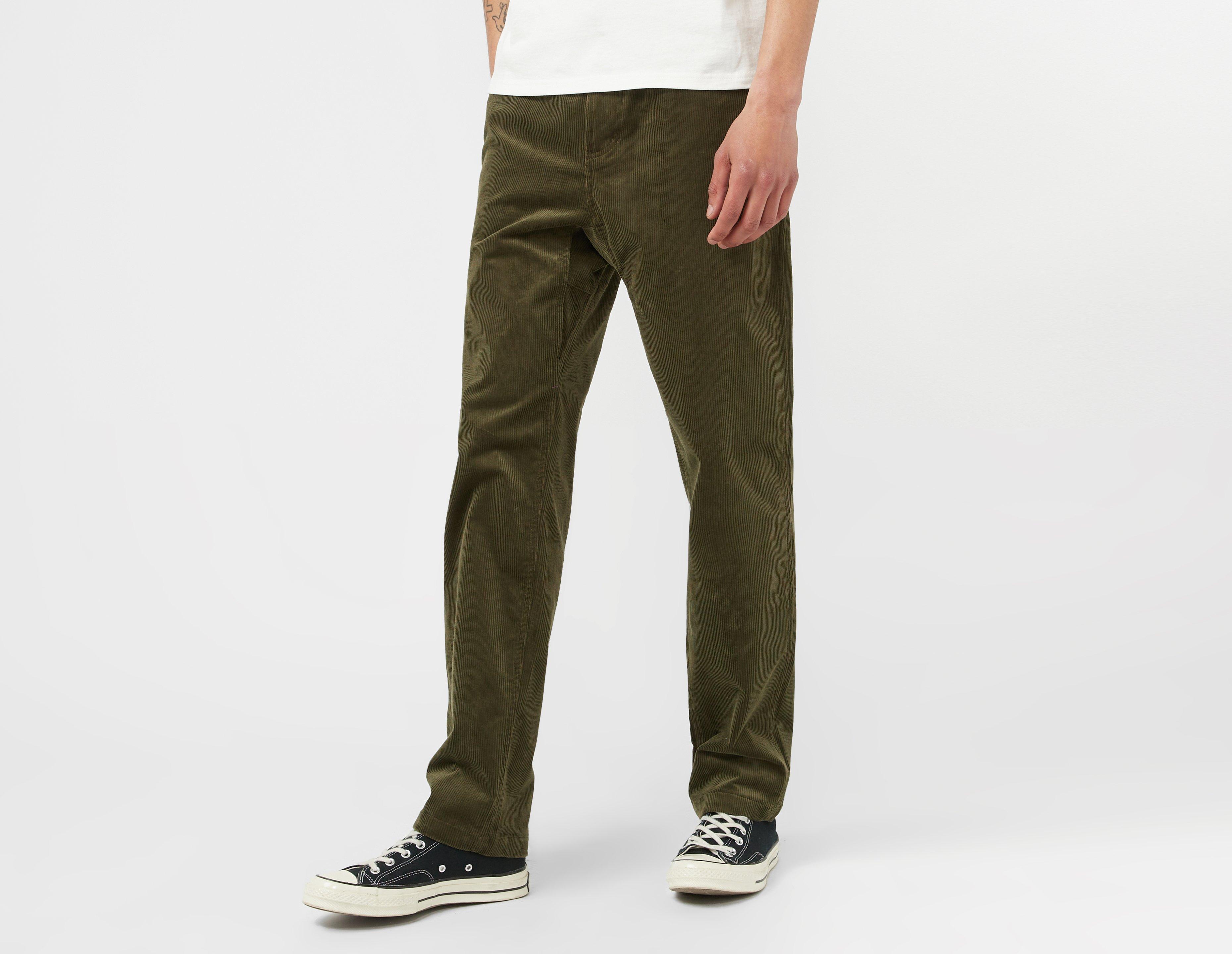 MARKDOWN‼️ Olive Green Pleated Corduroy Pants, Women's Fashion