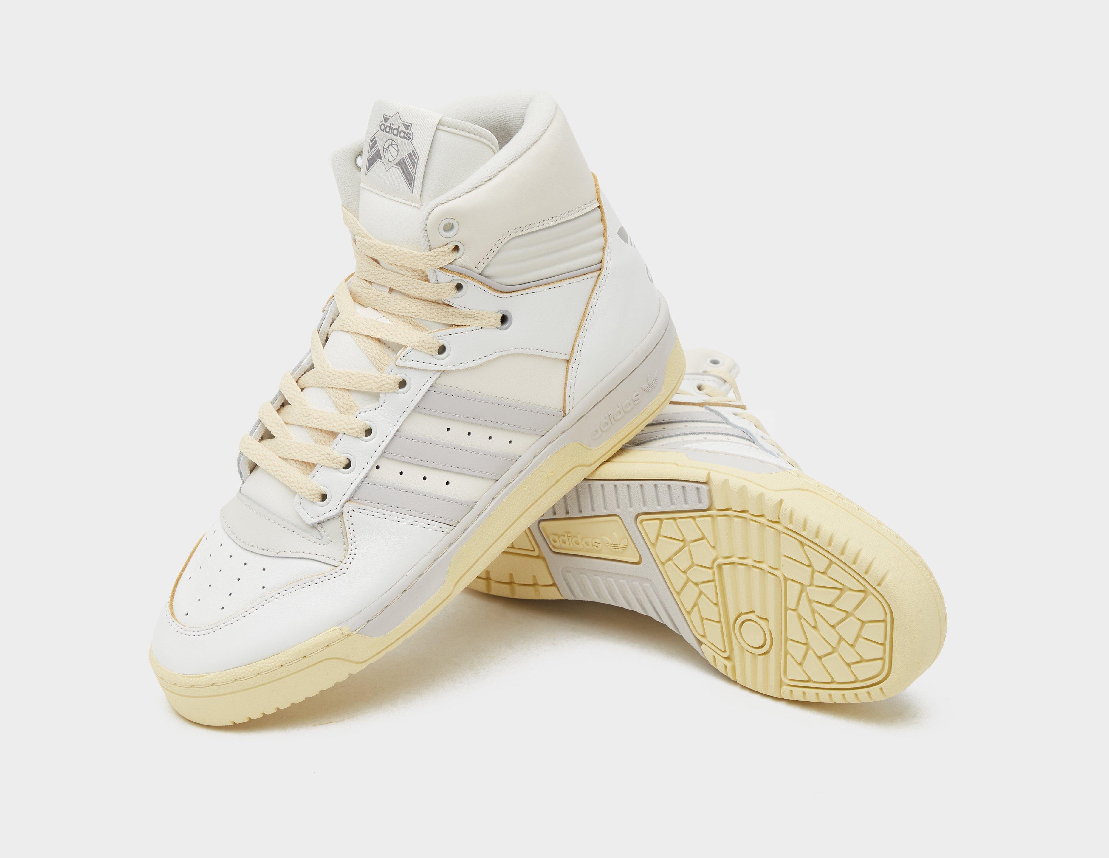 Adidas originals rivalry hi top hotsell trainers white