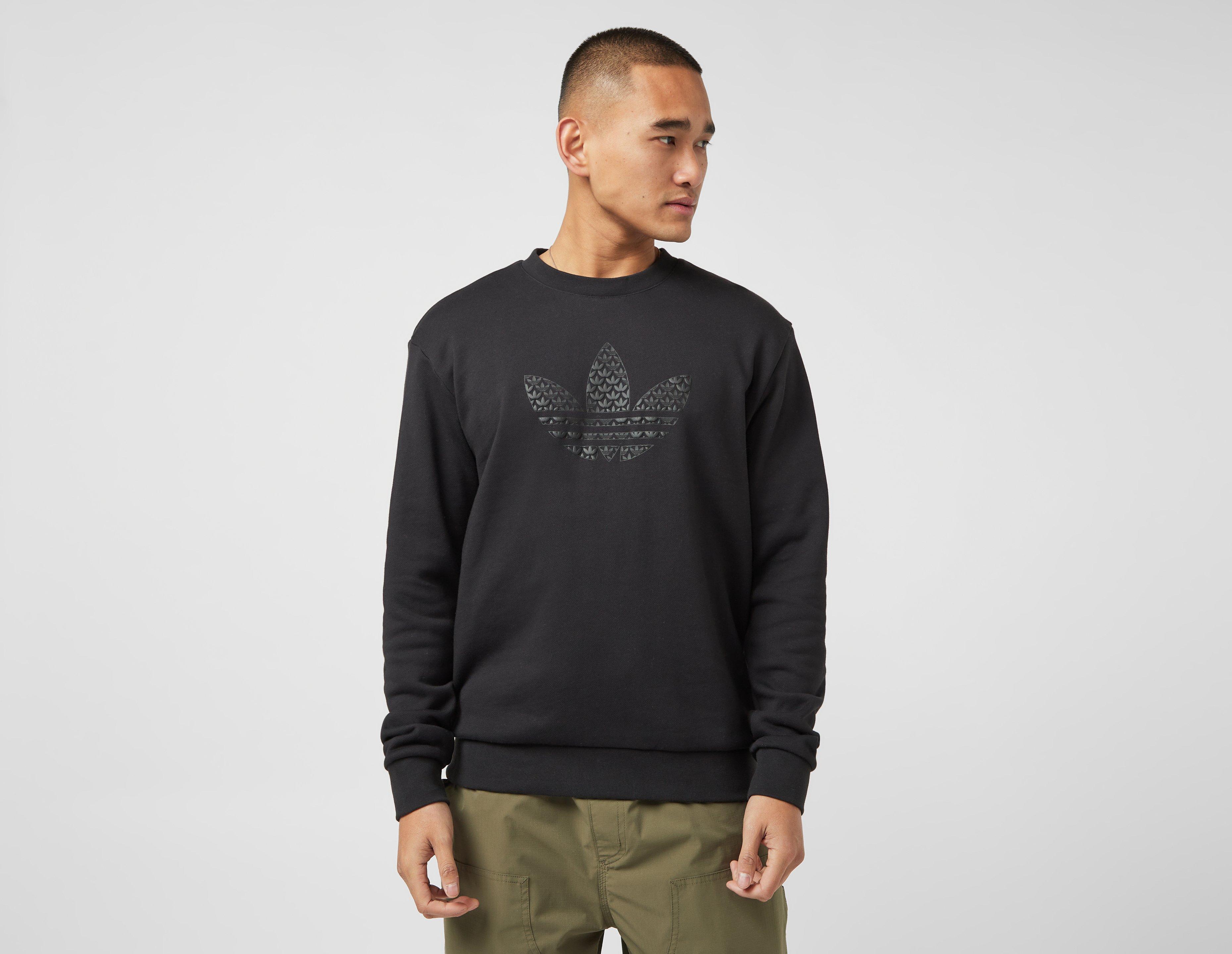 Adidas sweatshirt white sale and black