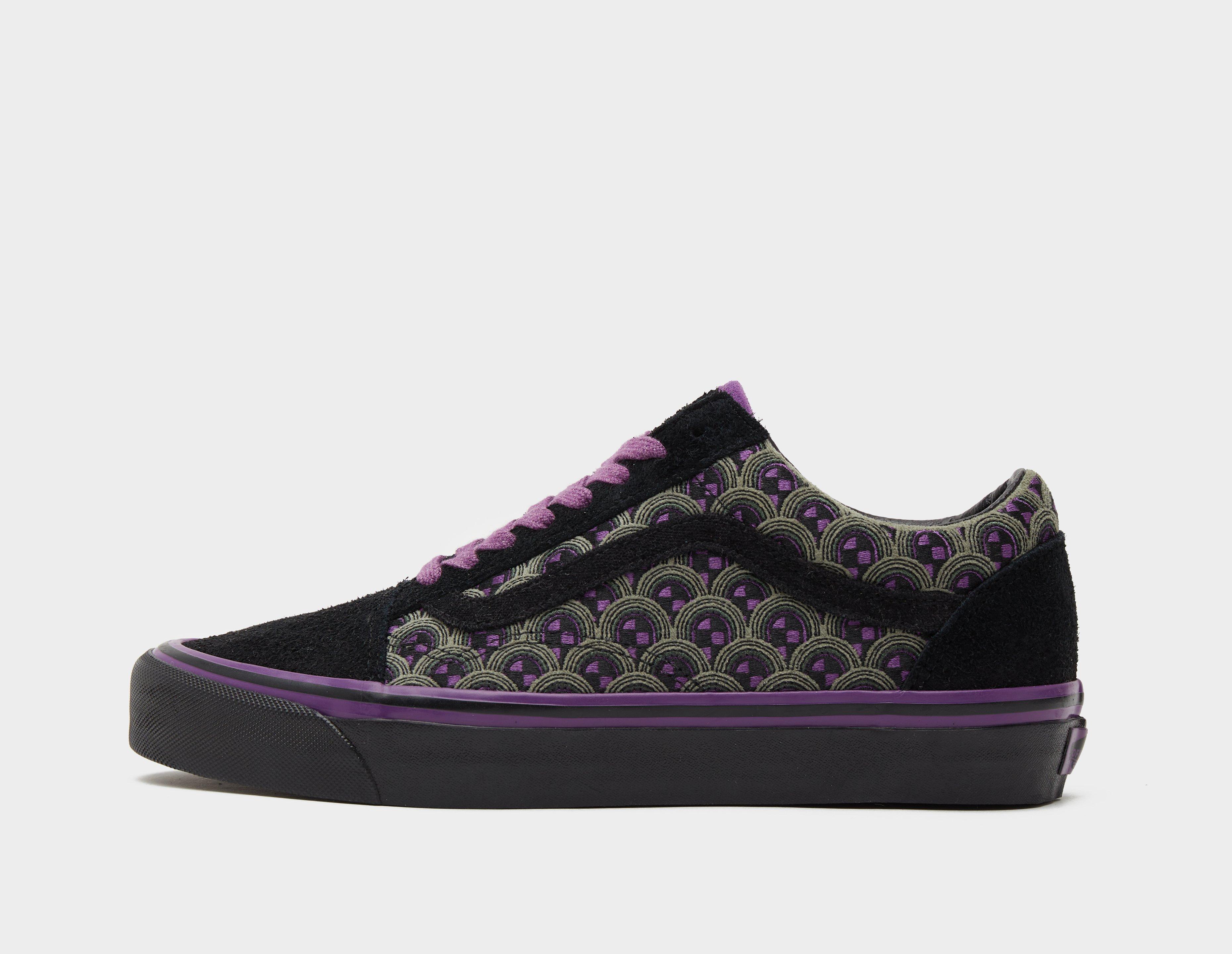 Purple and black old best sale skool vans