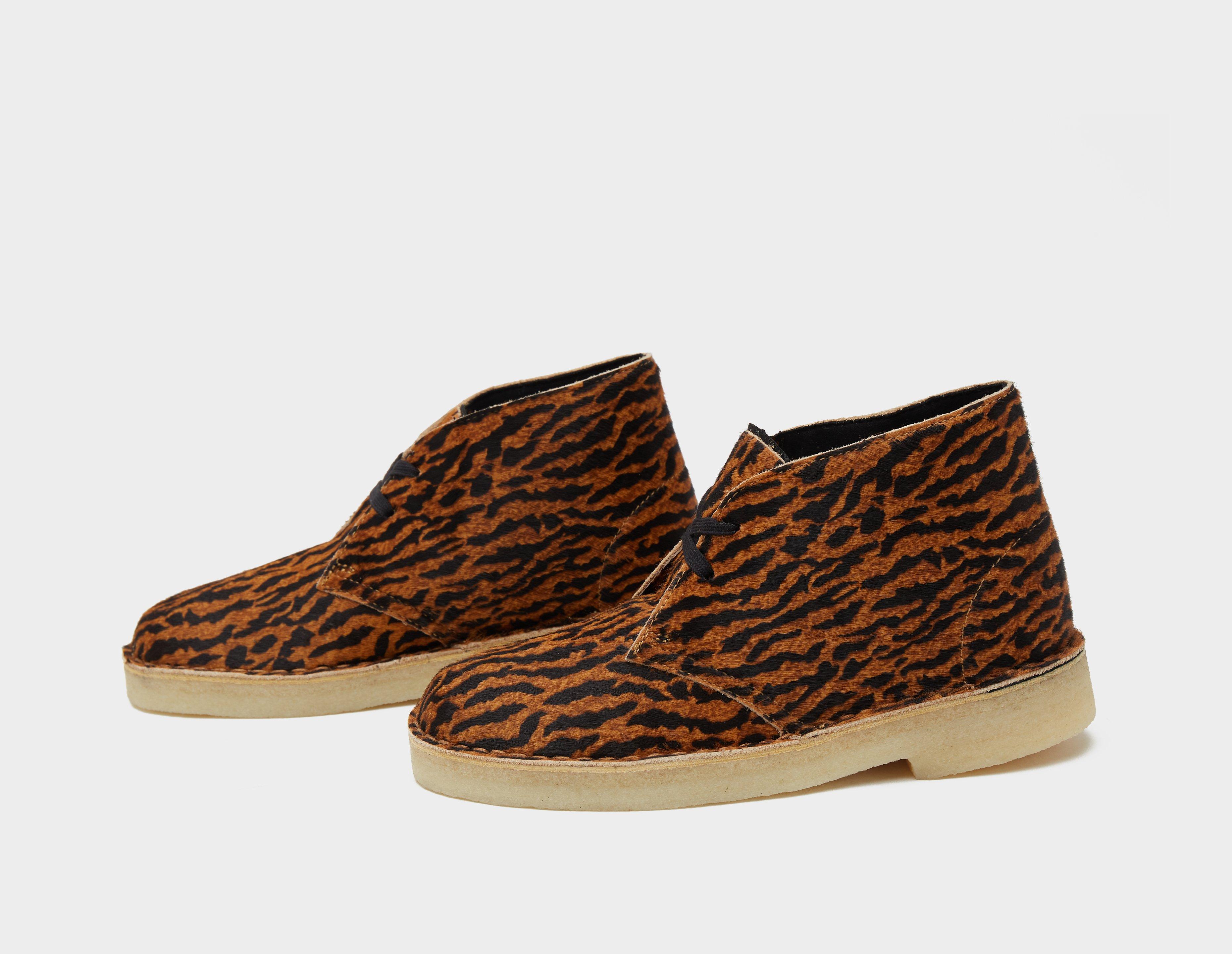 Clarks desert best sale boots leopard print