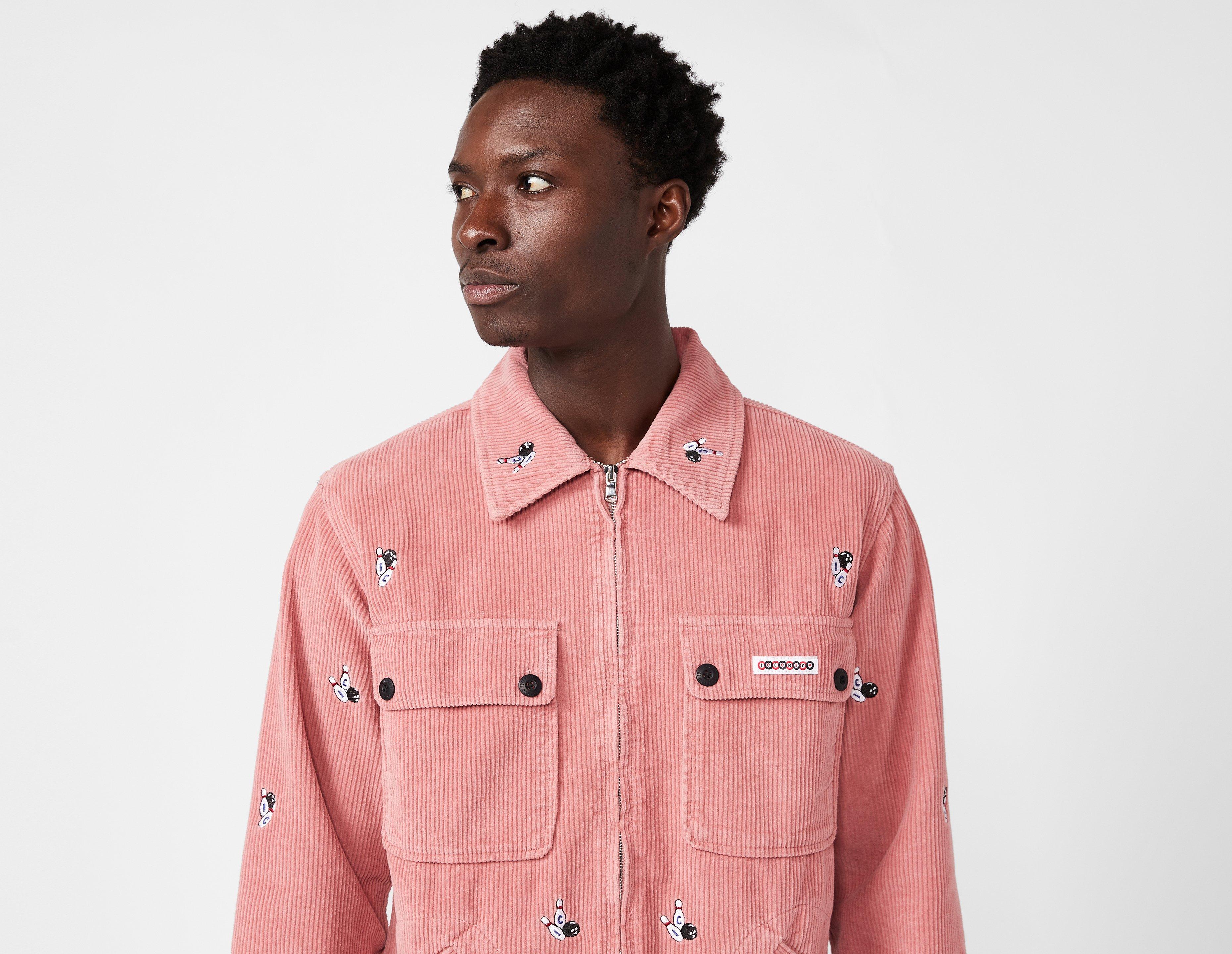 Pink ICECREAM Embroidered Corduroy Zip Overshirt | size?