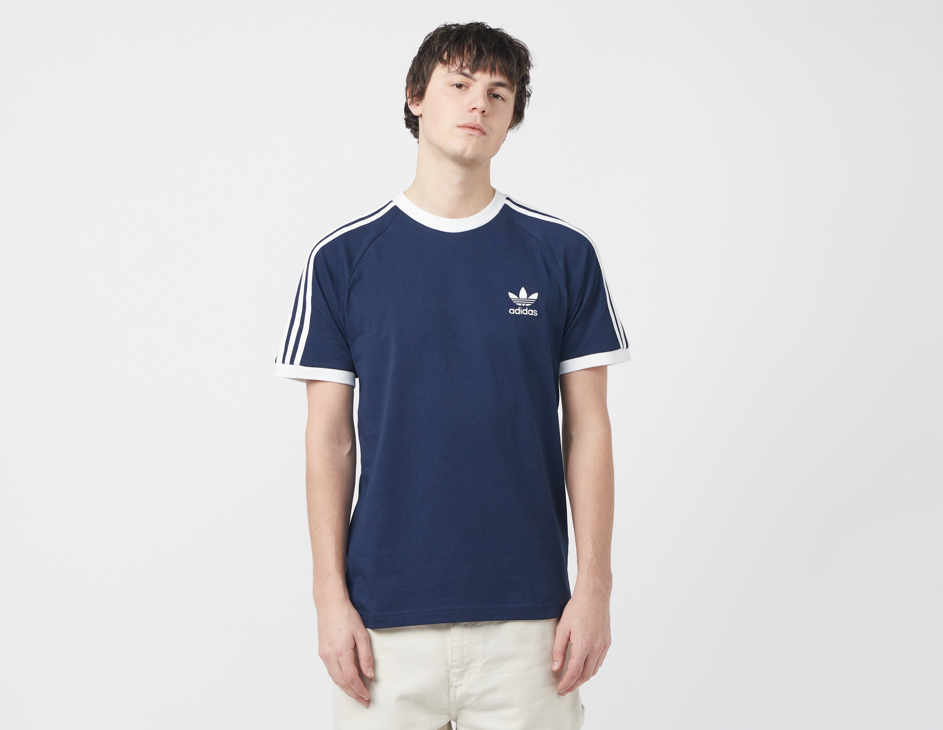 Adidas originals 3 sales stripe t shirt