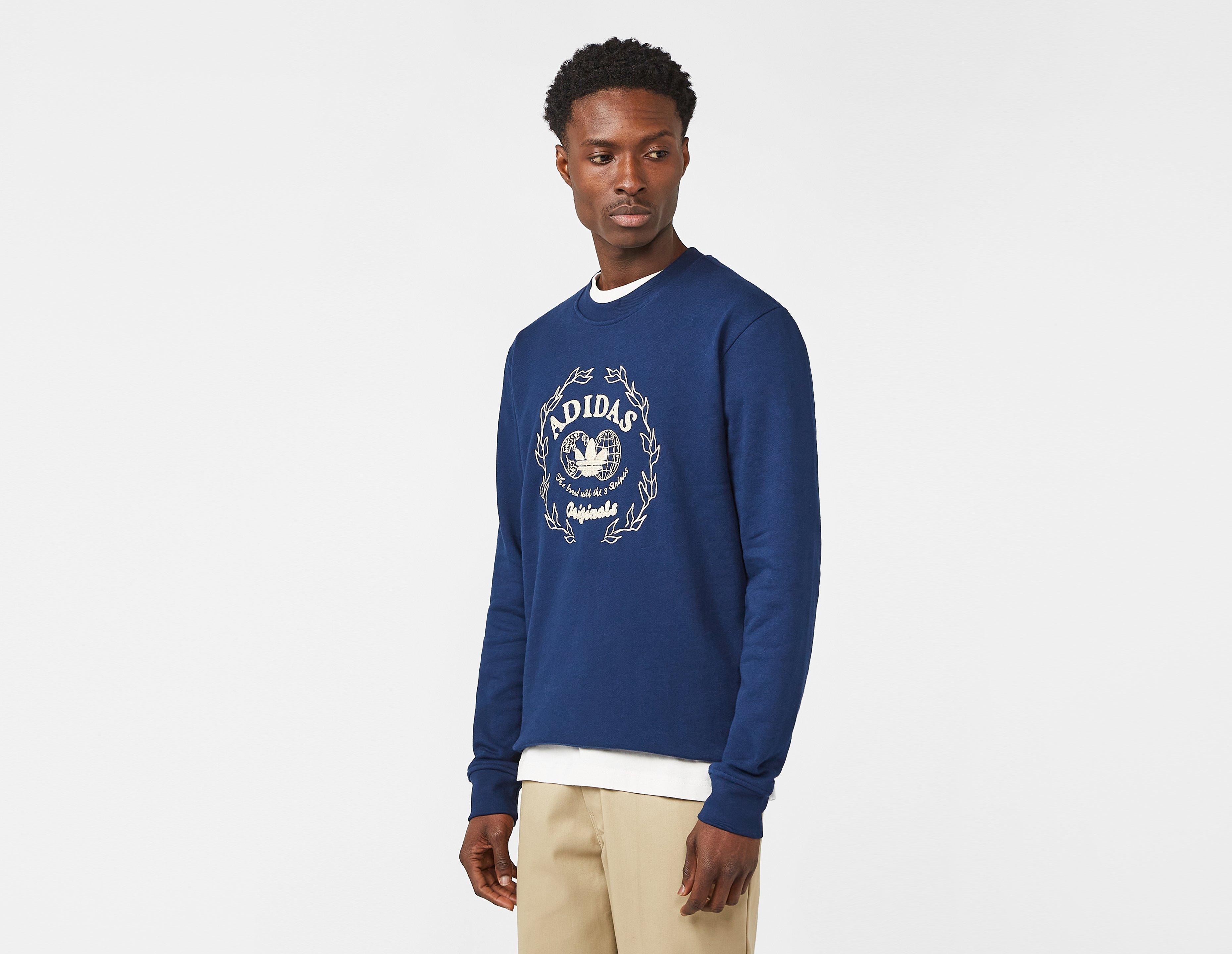 Adidas classic trefoil crew hot sale sweatshirt