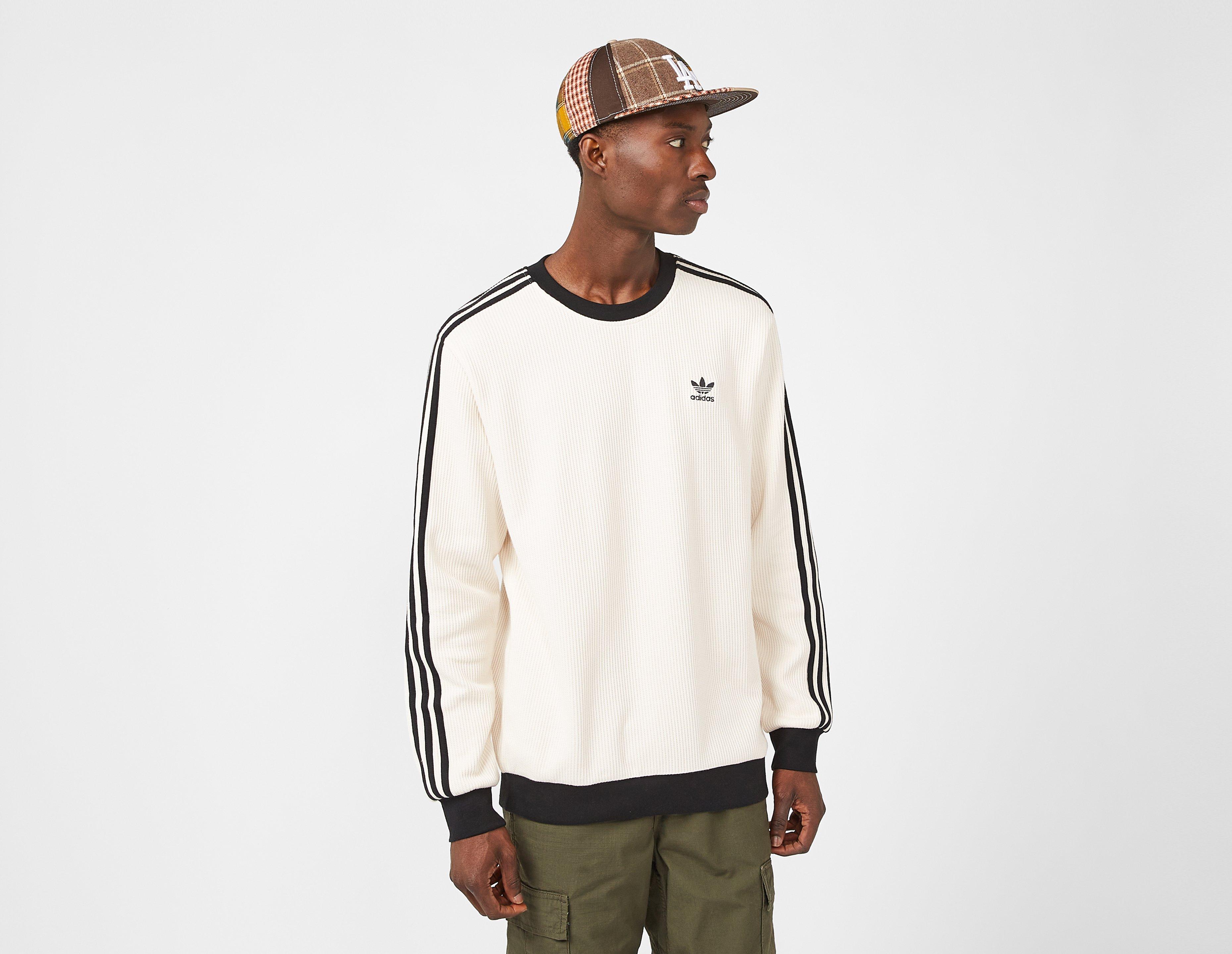 Adidas originals baseball hot sale jersey in white stripe