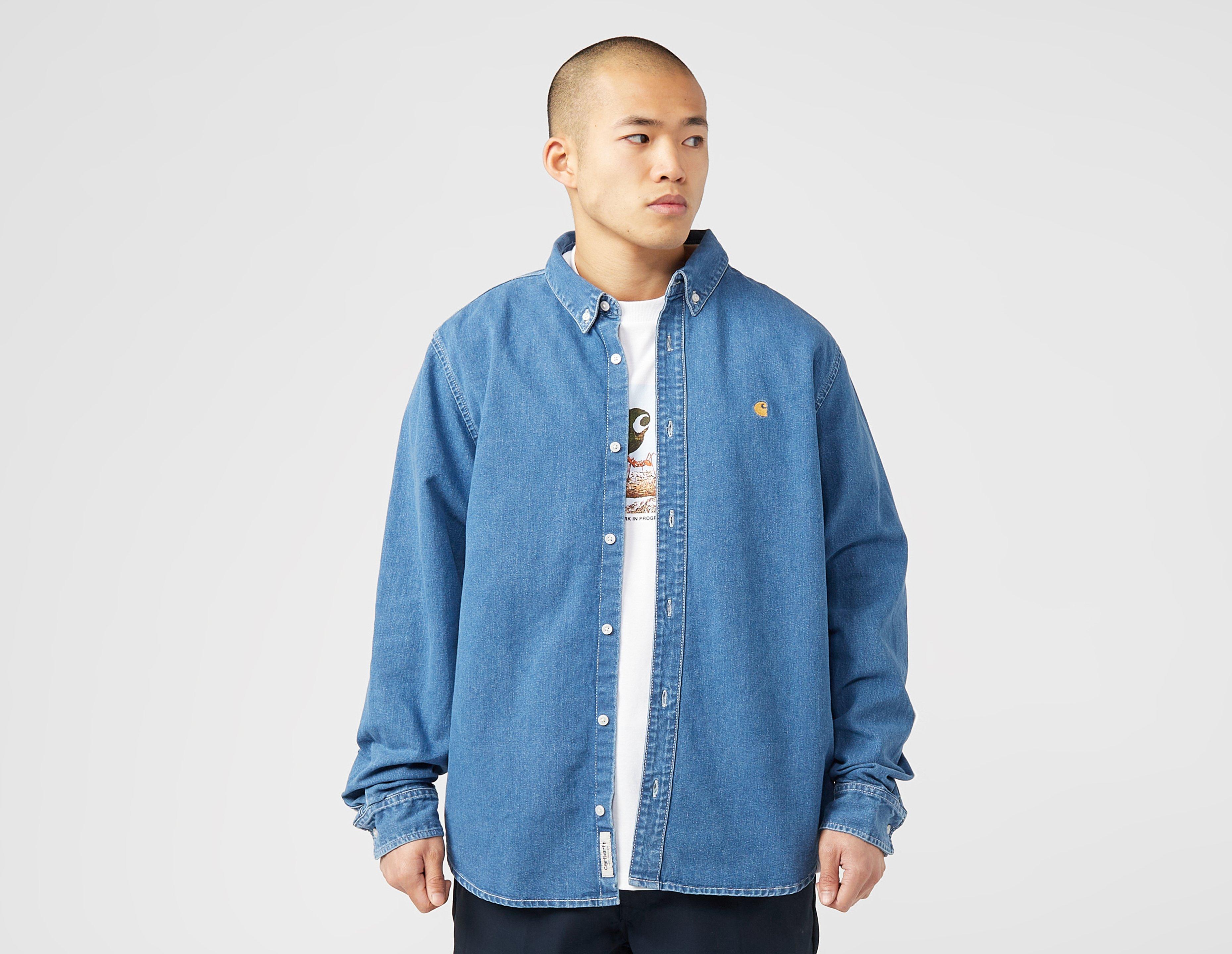 Blue Carhartt WIP Weldon Shirt | Healthdesign? | NMMAstripes Dnm