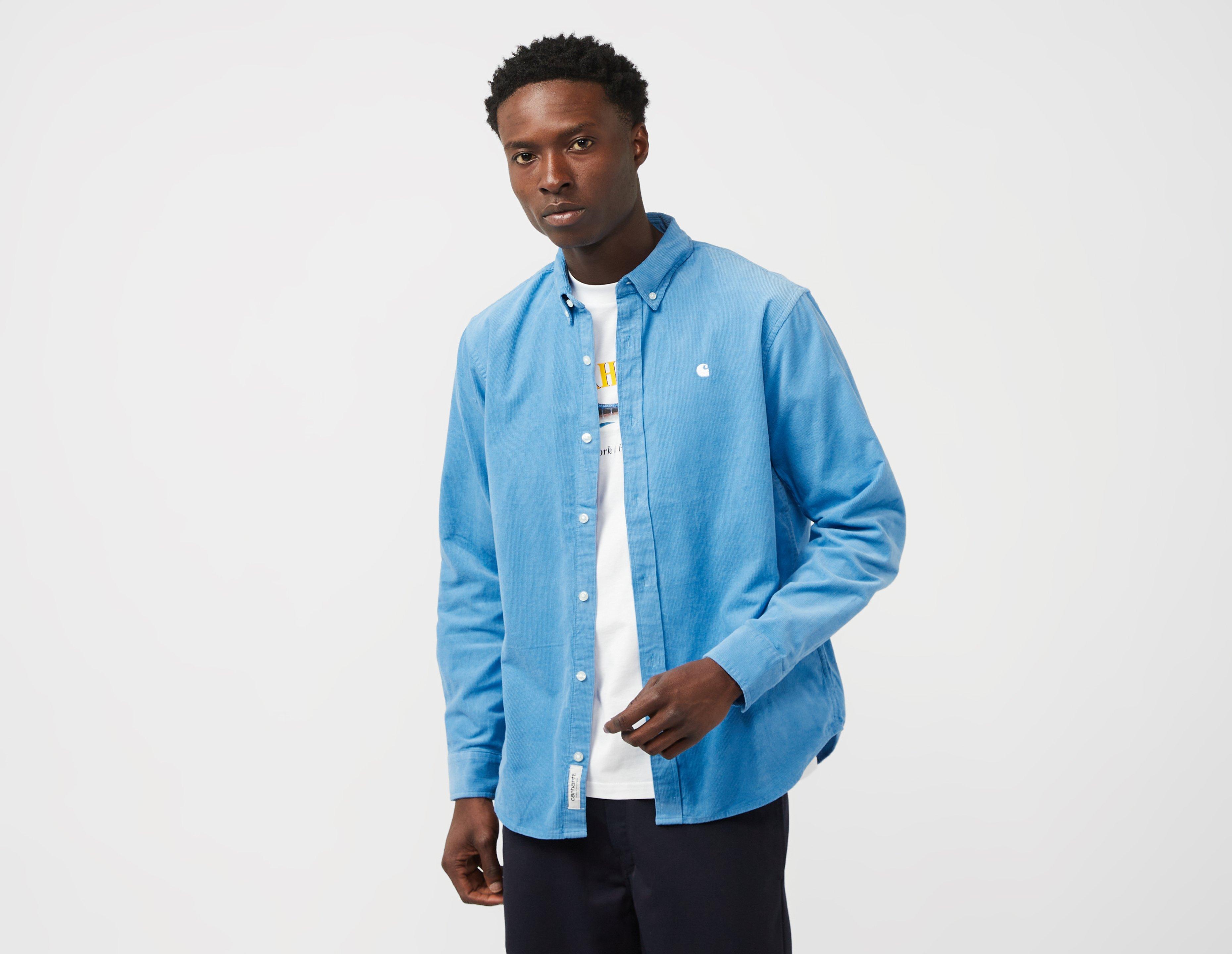 Blue Carhartt WIP Madison Cord Long Sleeve Shirt | TOM FORD