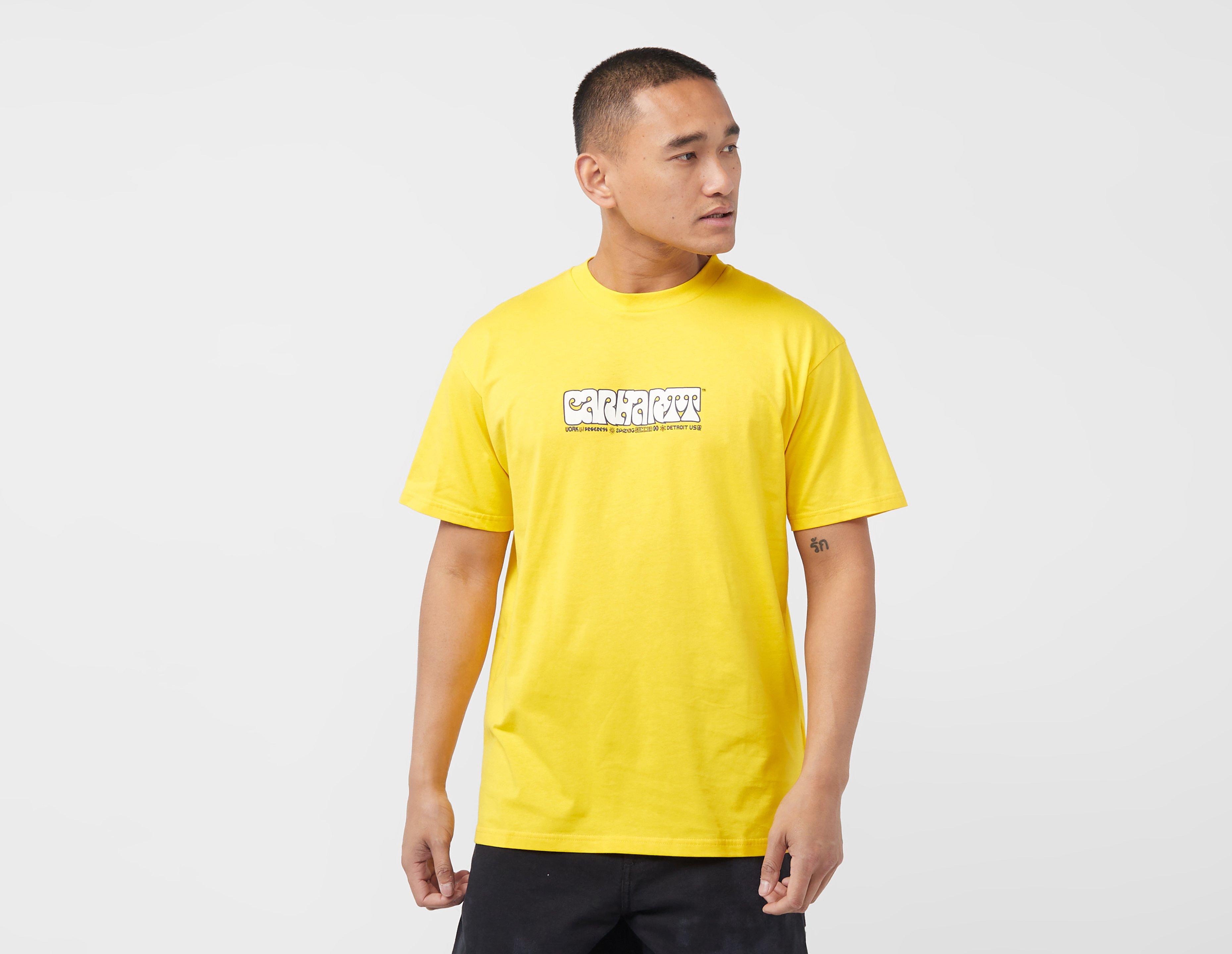 Yellow Carhartt WIP Heat Script T-Shirt | size?