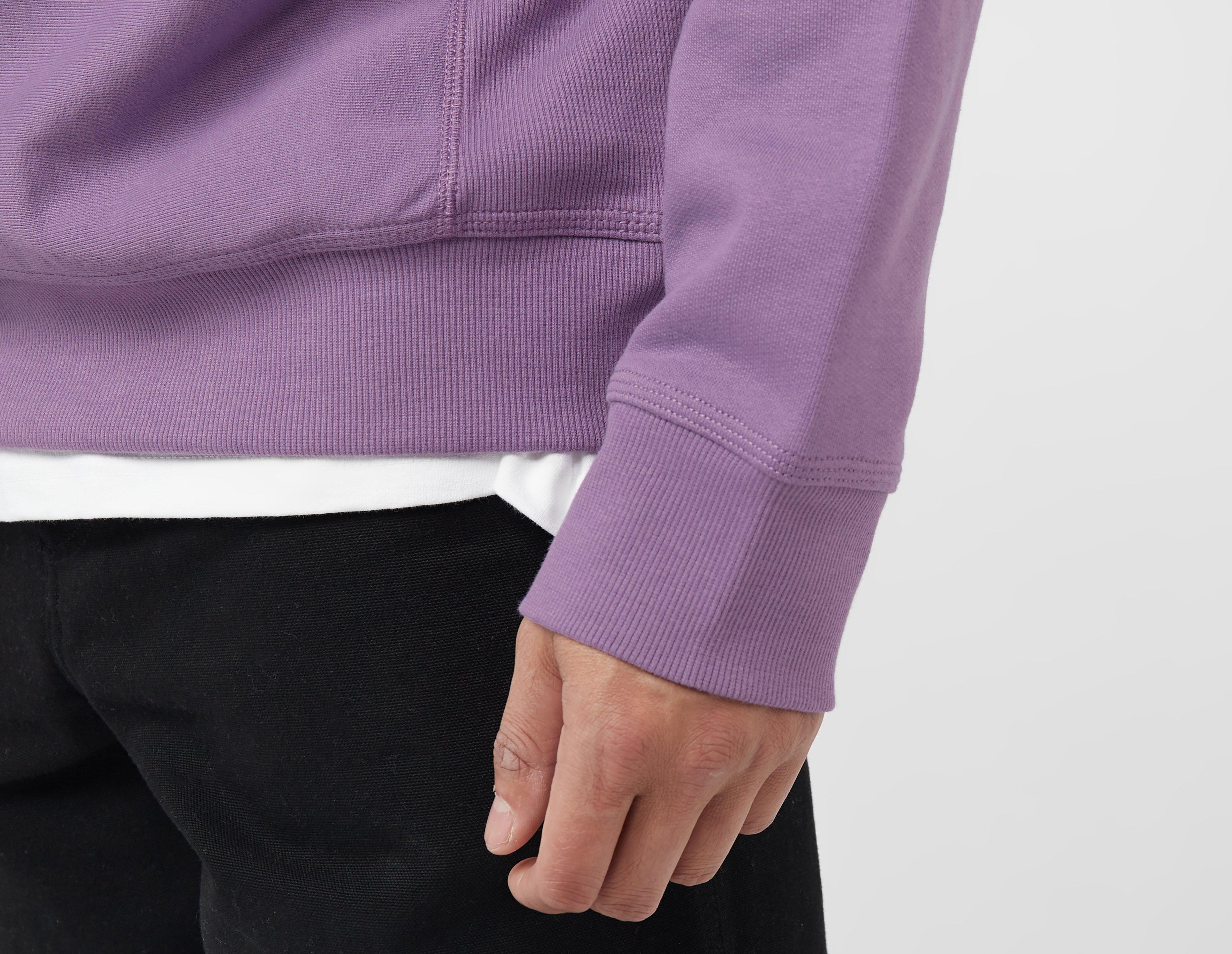 Purple Carhartt WIP American Script Half Zip Sweatshirt, Ssil?