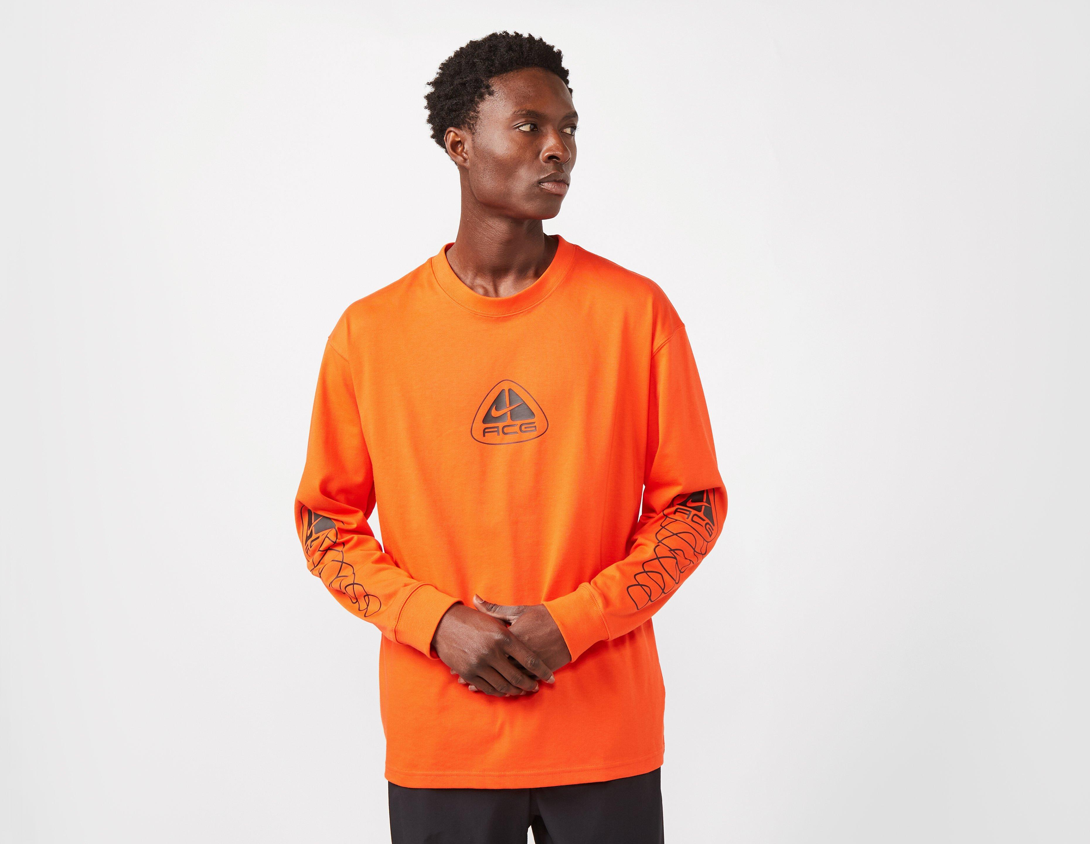 Orange Nike ACG Lungs Long Shirt Healthdesign nike black