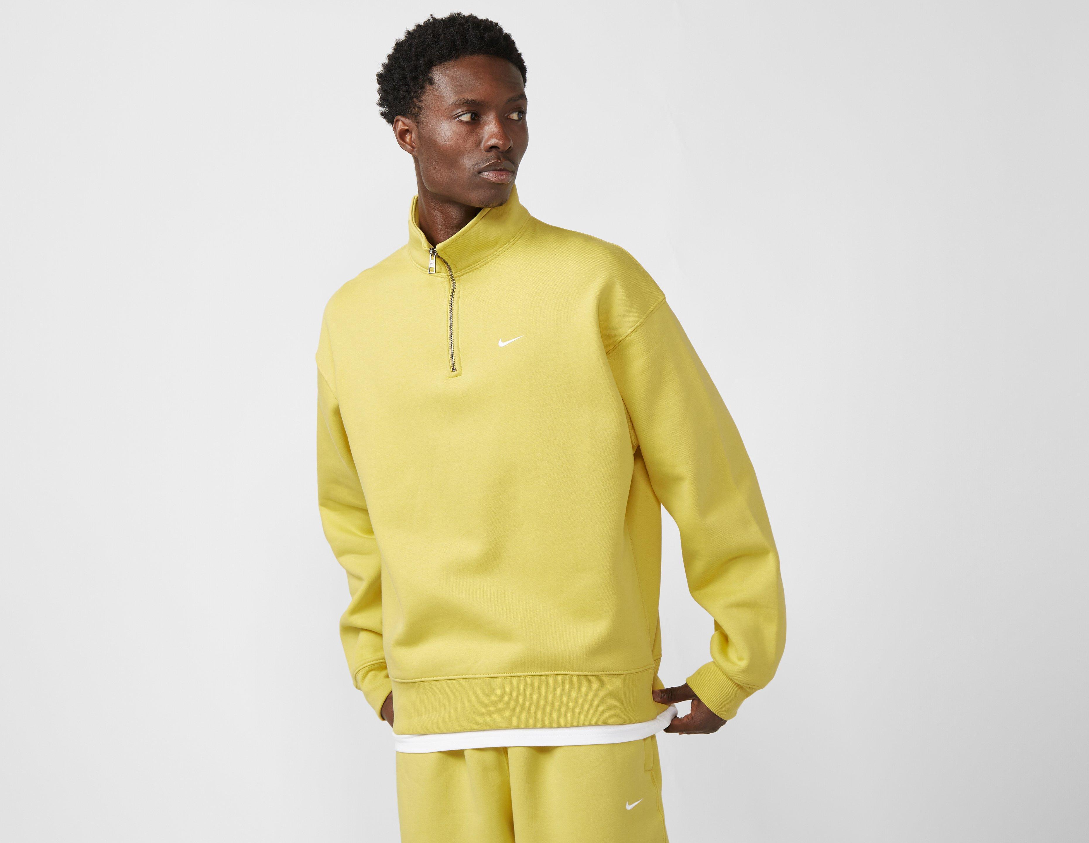 Yellow half hot sale zip sweatshirt