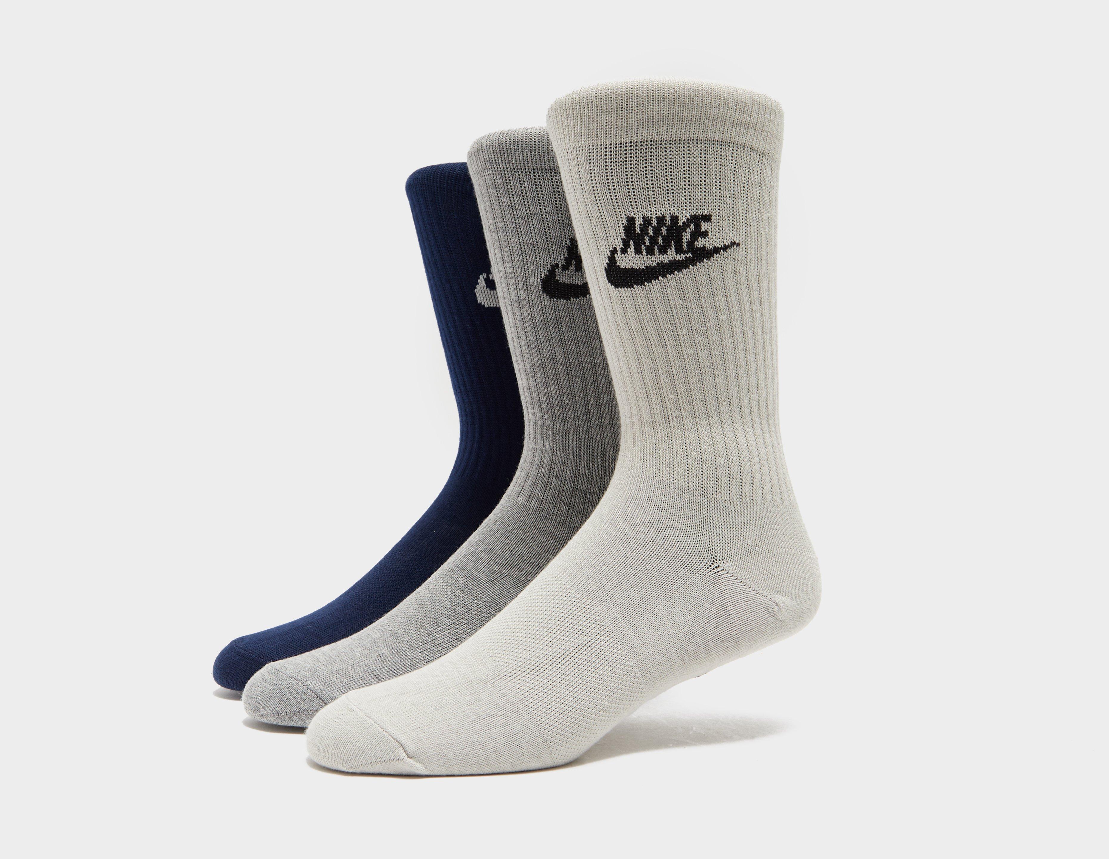 Nike Sportswear Everyday Lot de 3 paires de Chaussettes Gris- Size? France