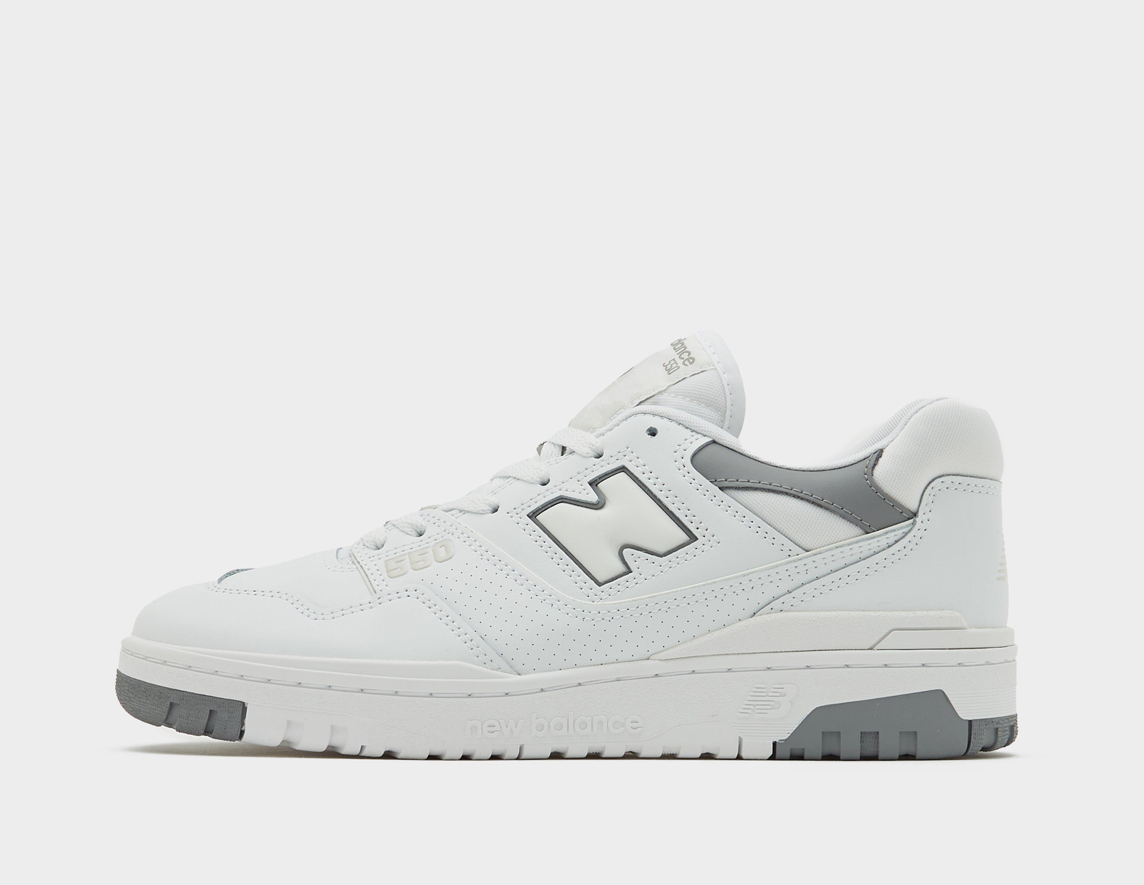 New Balance 550 sneakers in white and black