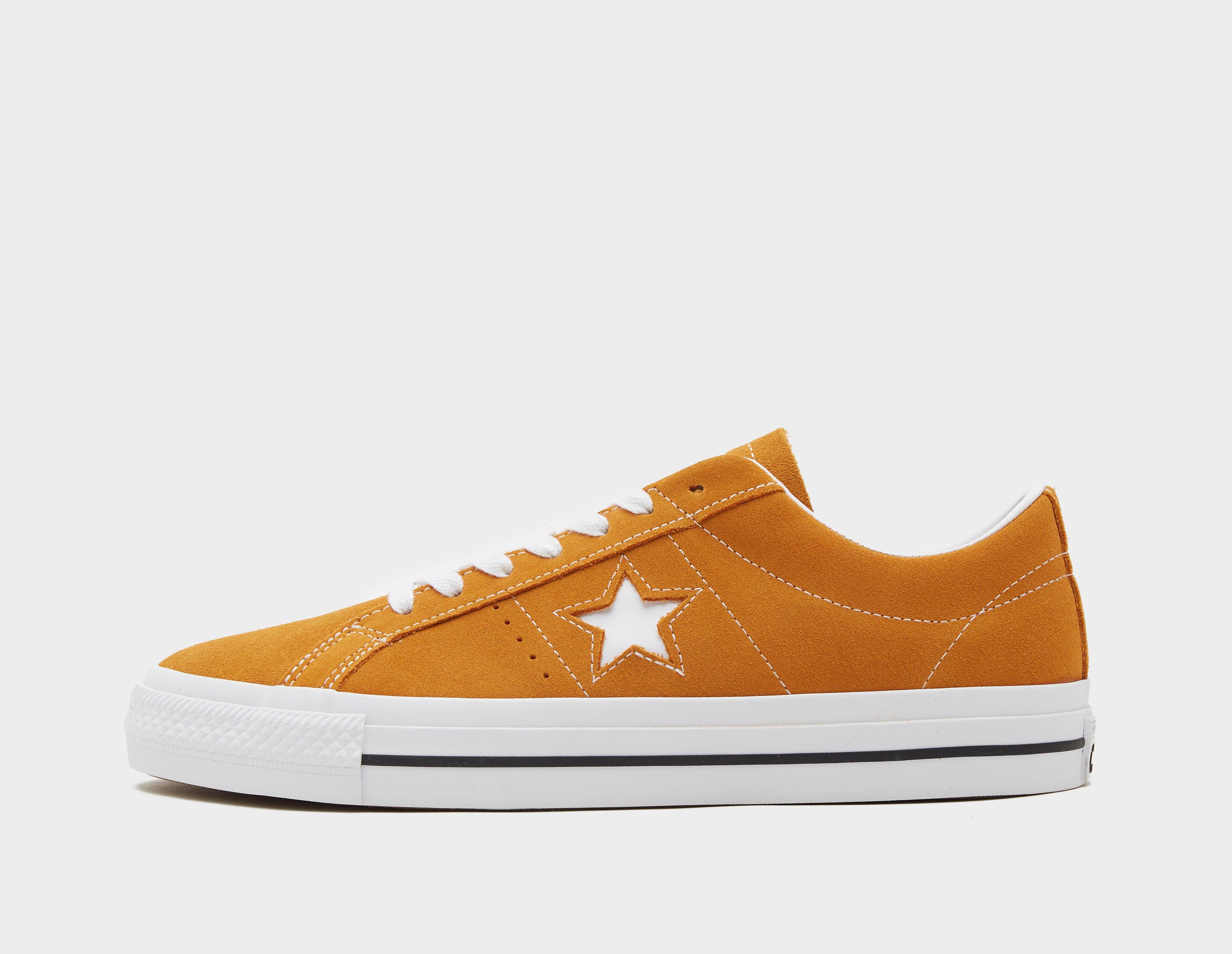 brown suede converse one star