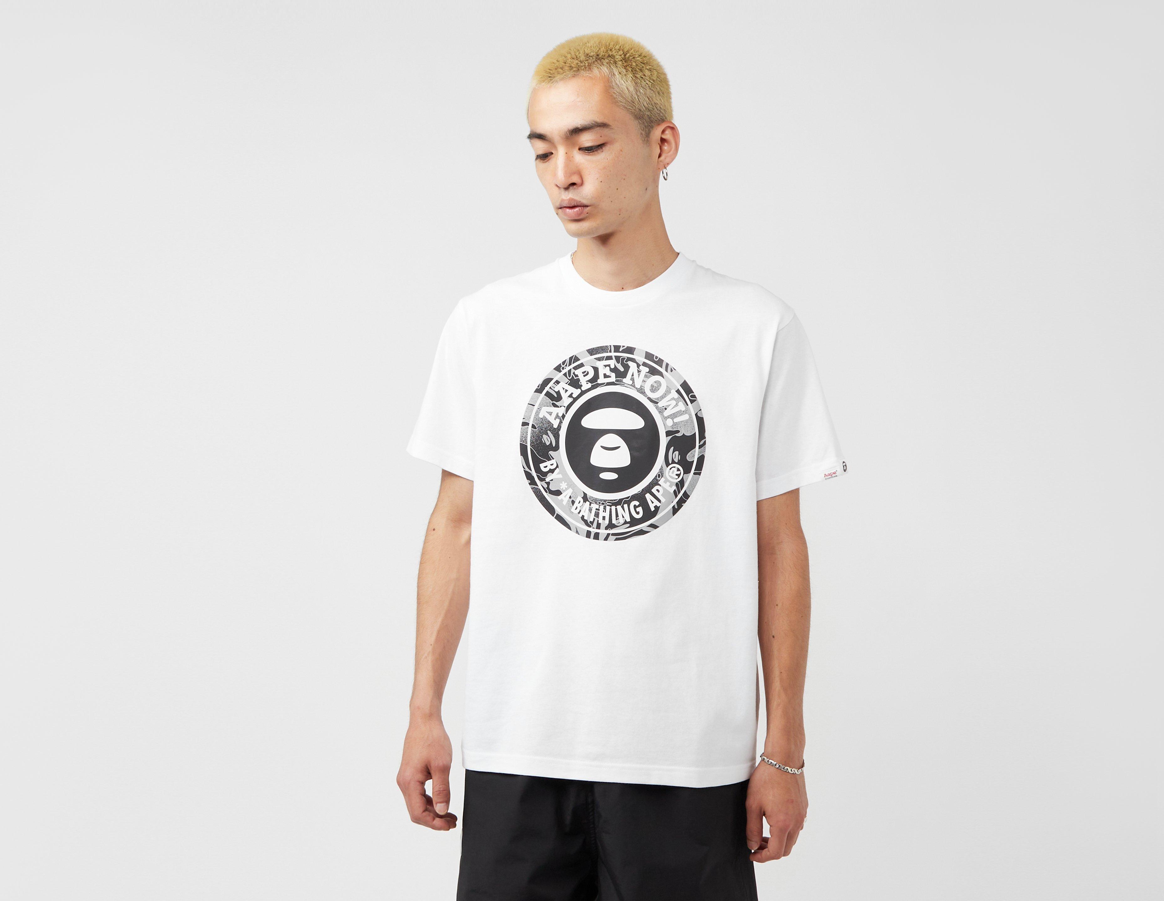 Healthdesign? - White AAPE By A Bathing Ape Mono Camo Stamp T