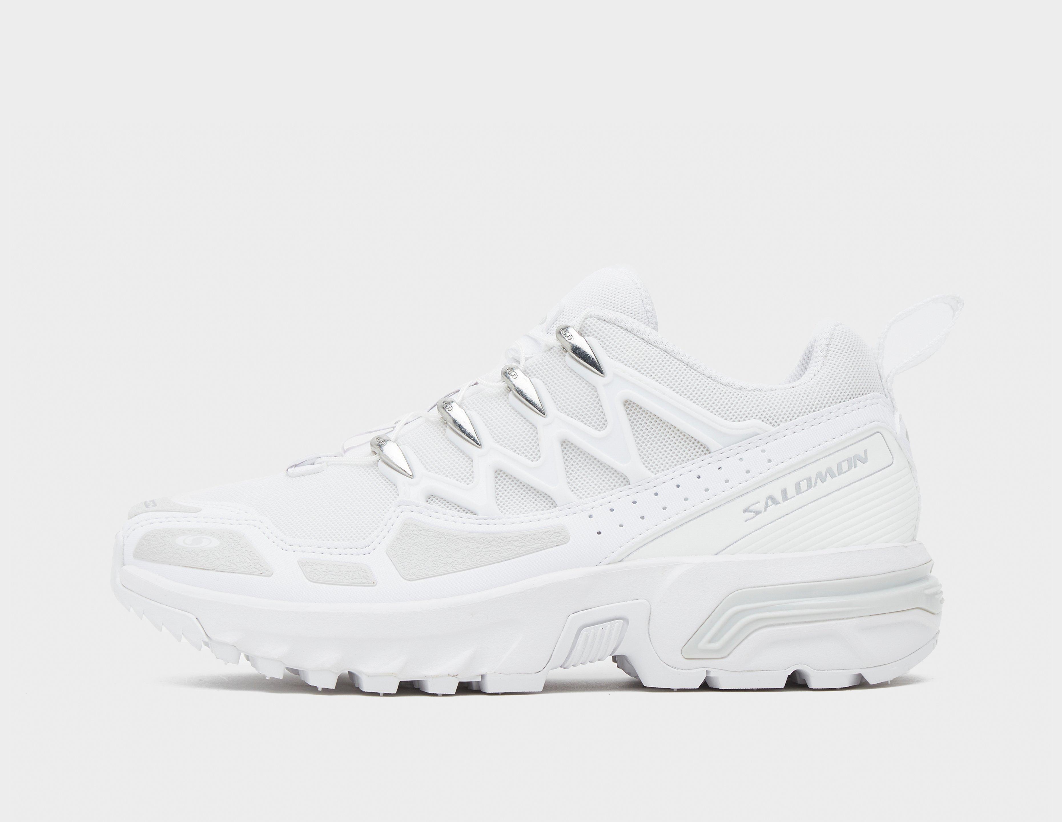 White store salomon shoes