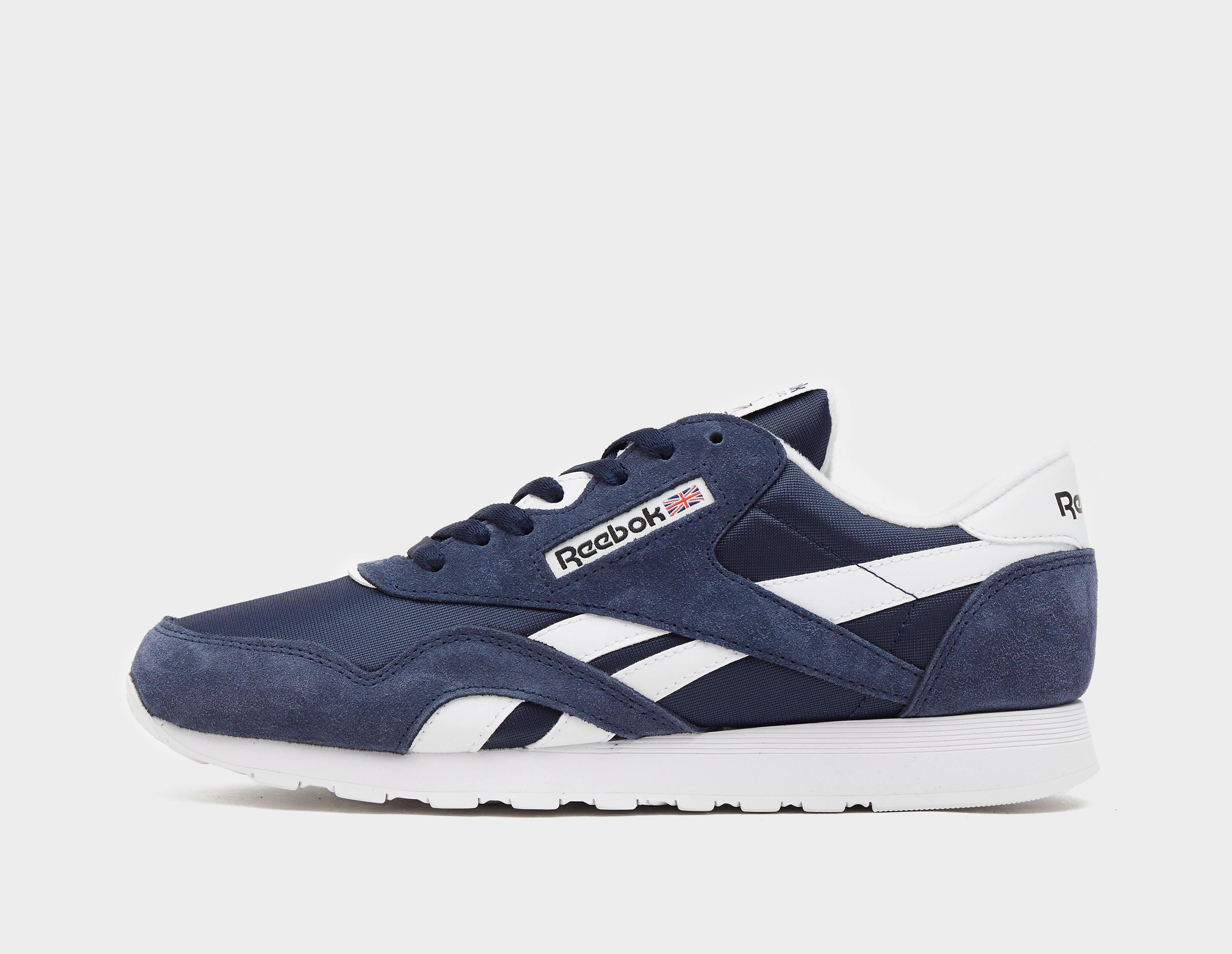 Reebok classic deals navy blue