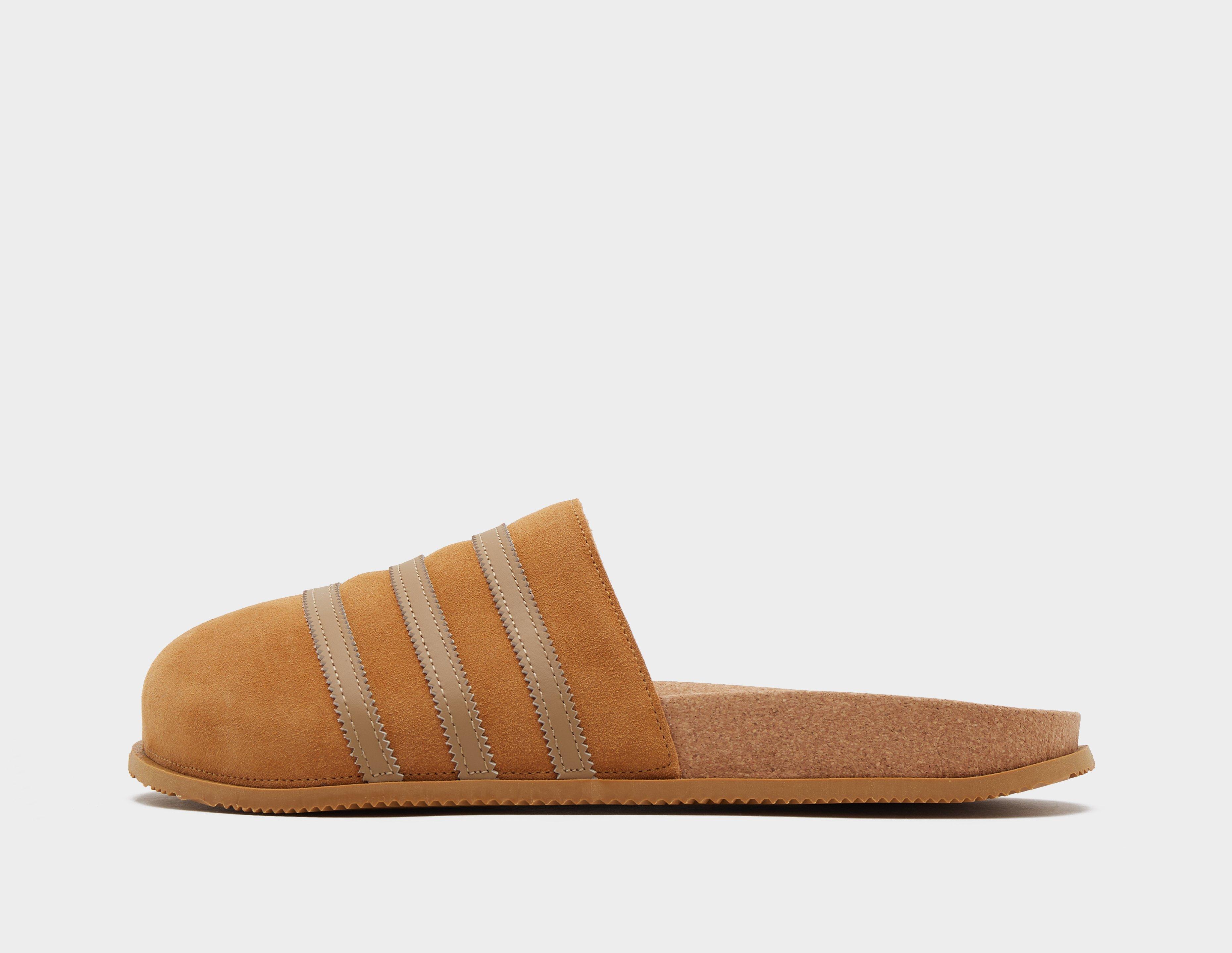 Brown cheap adidas slides