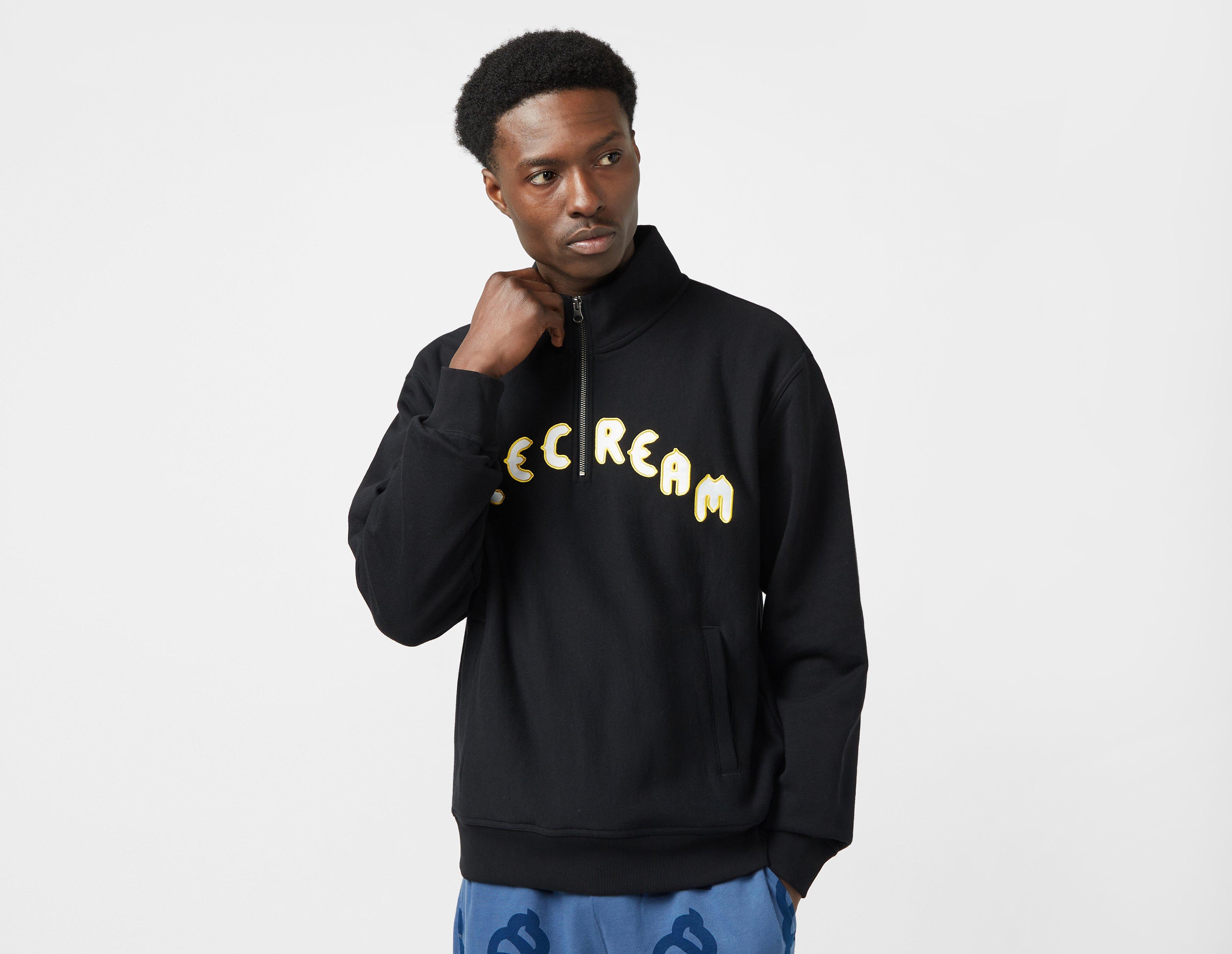 Black ICECREAM Half Zip Sweatshirt | size?