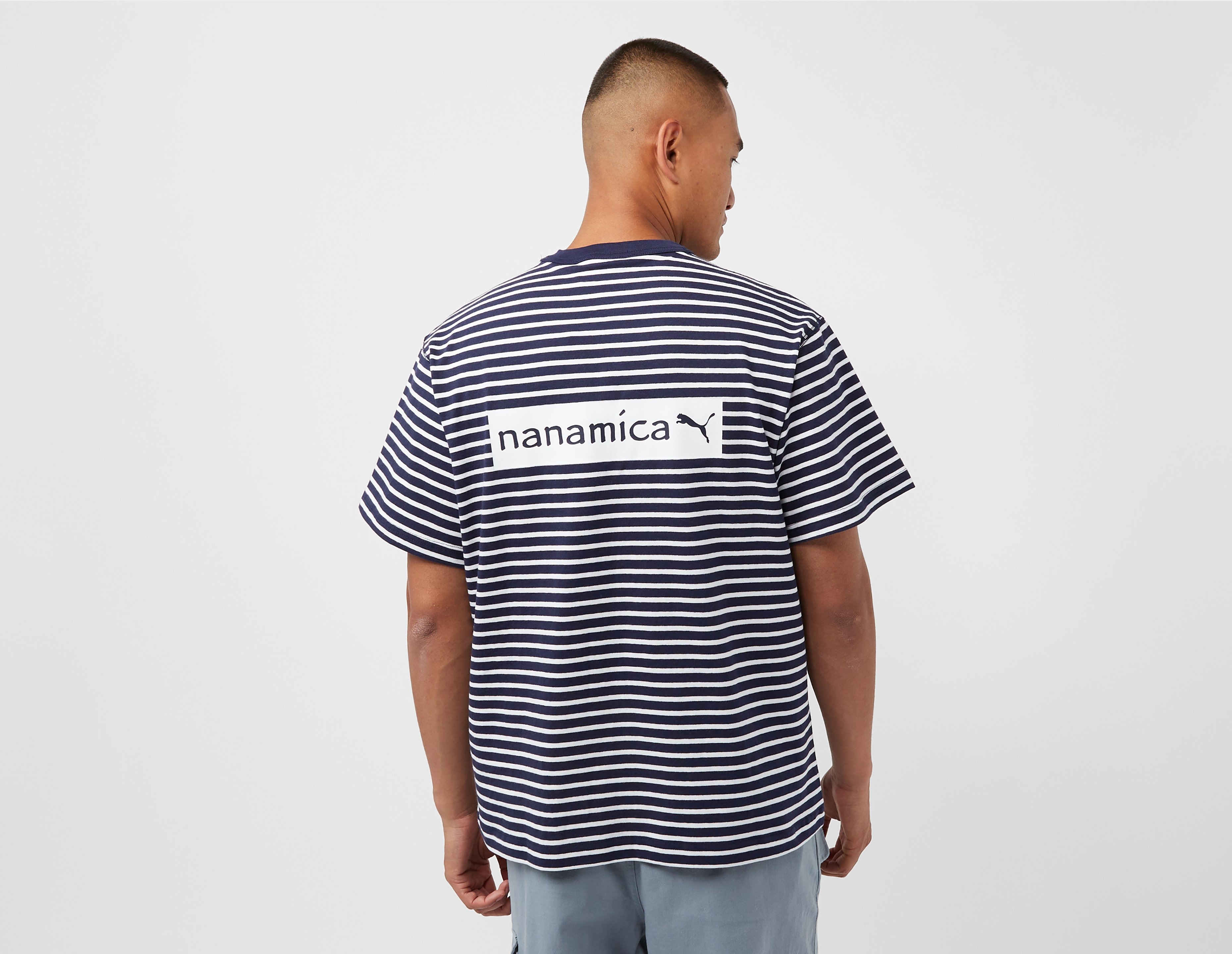 Puma striped t shirt best sale