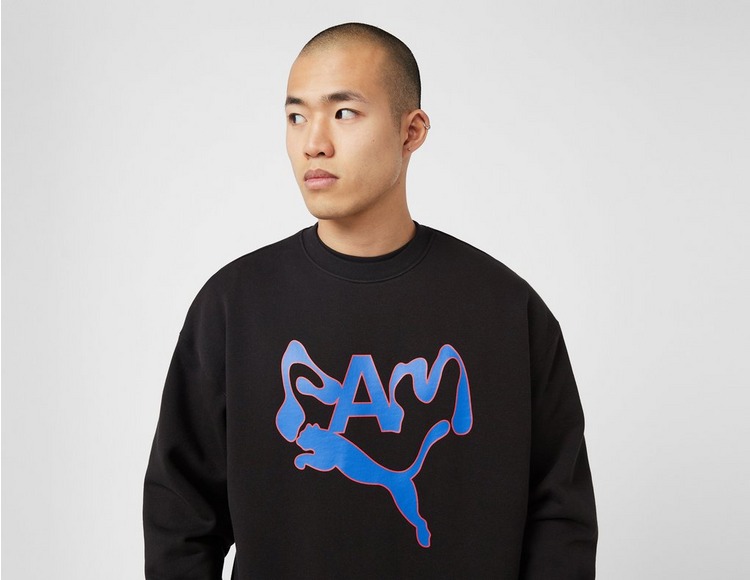 Black Puma x Perks and Mini Crew Sweatshirt | Puma Ess Pink Embroidery  Hoodie | Healthdesign? | Sport-T-Shirts