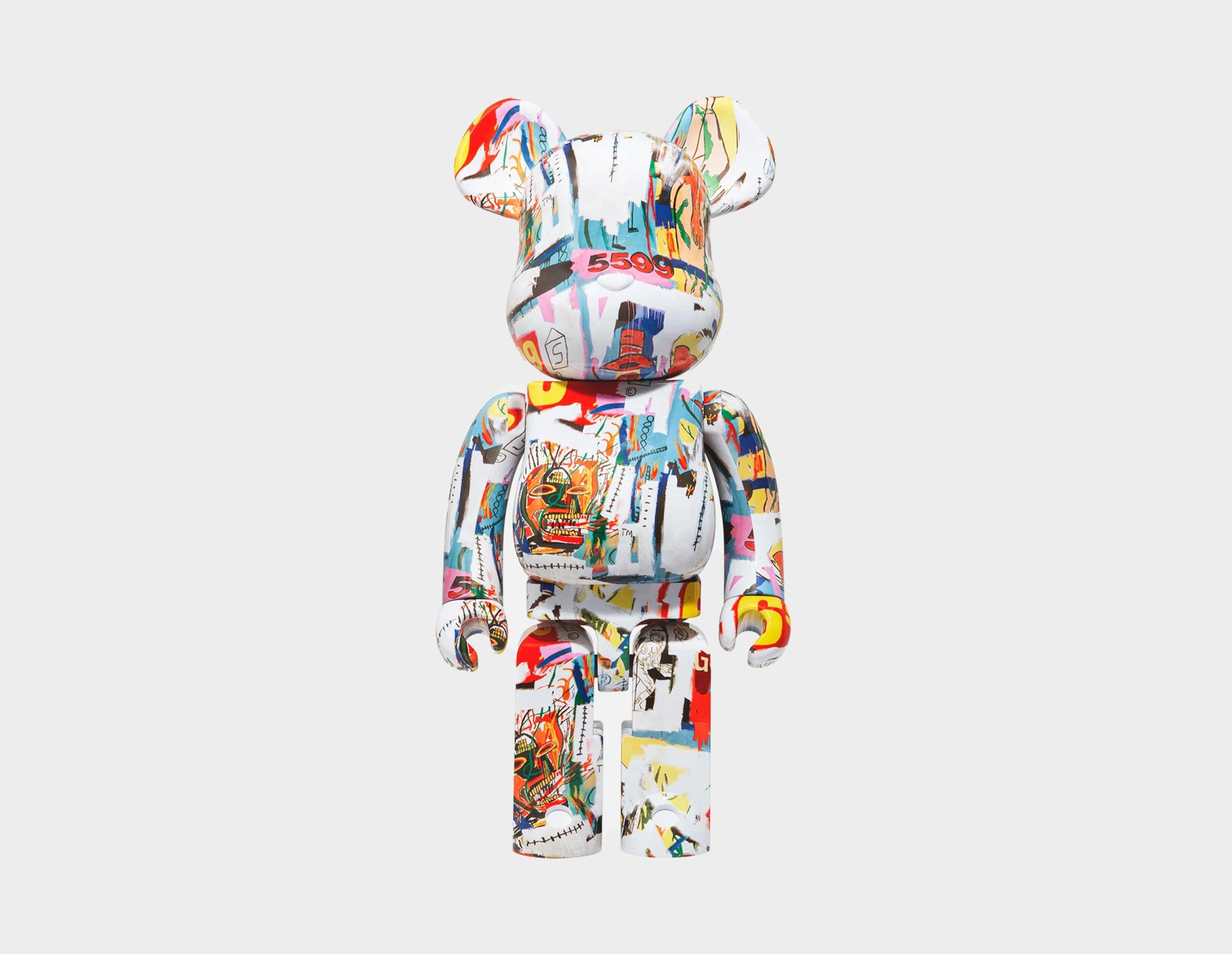 White Medicom BE@RBRICK Andy Warhol x Jean-Michel Basquiat 400