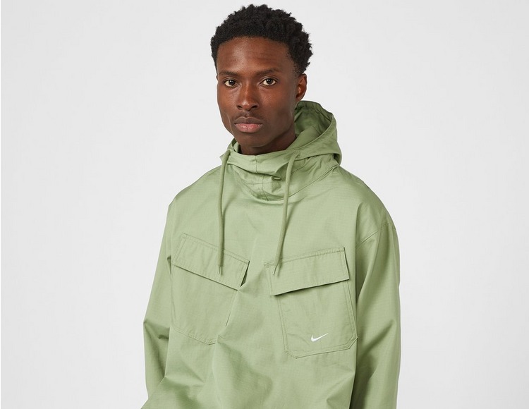 Green Nike Life Woven Pullover Field Jacket | size?