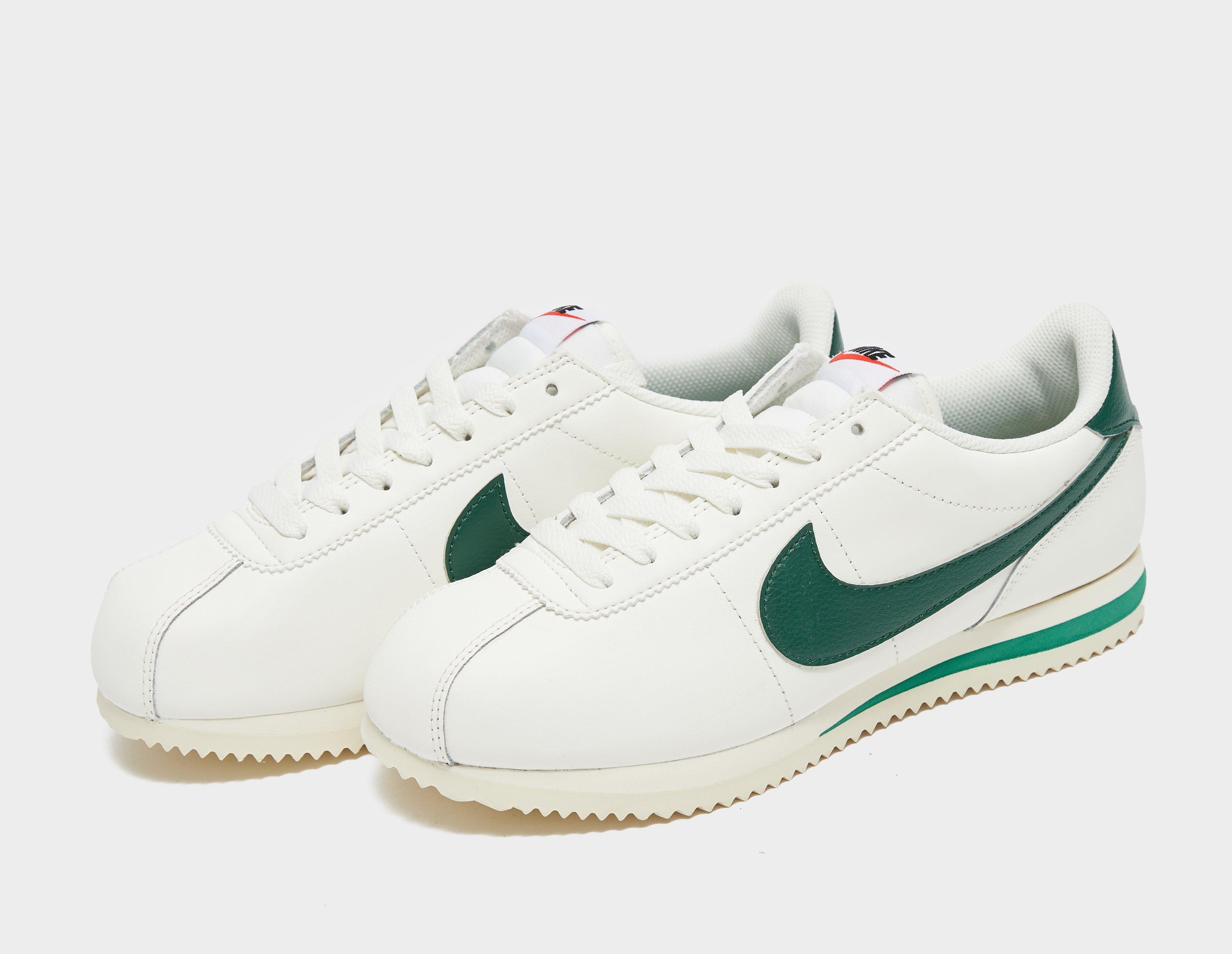 Nike cortez blanche outlet et or