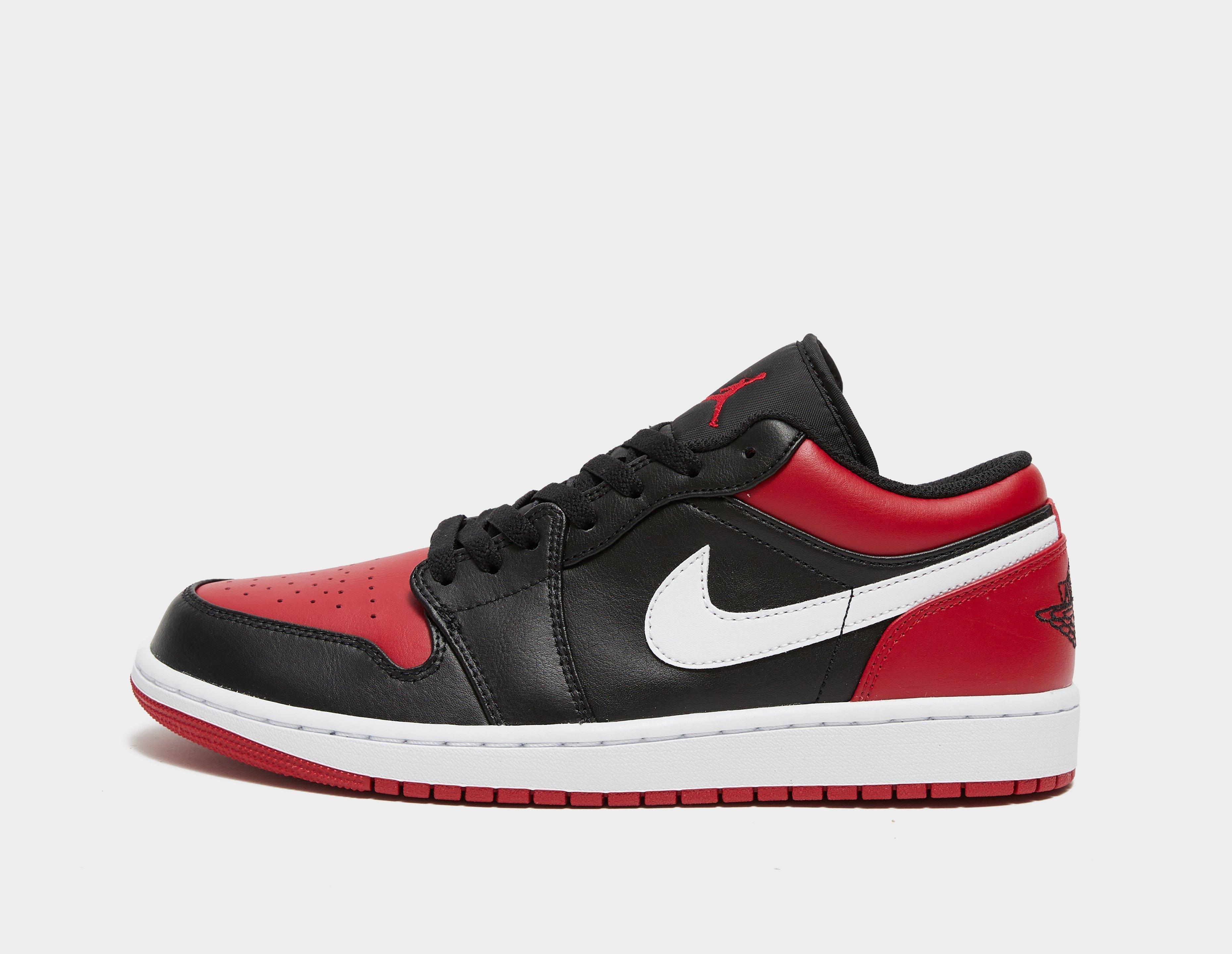 Red Jordan Air 1 Low | Кроссовки nike air jordan retro1 black white