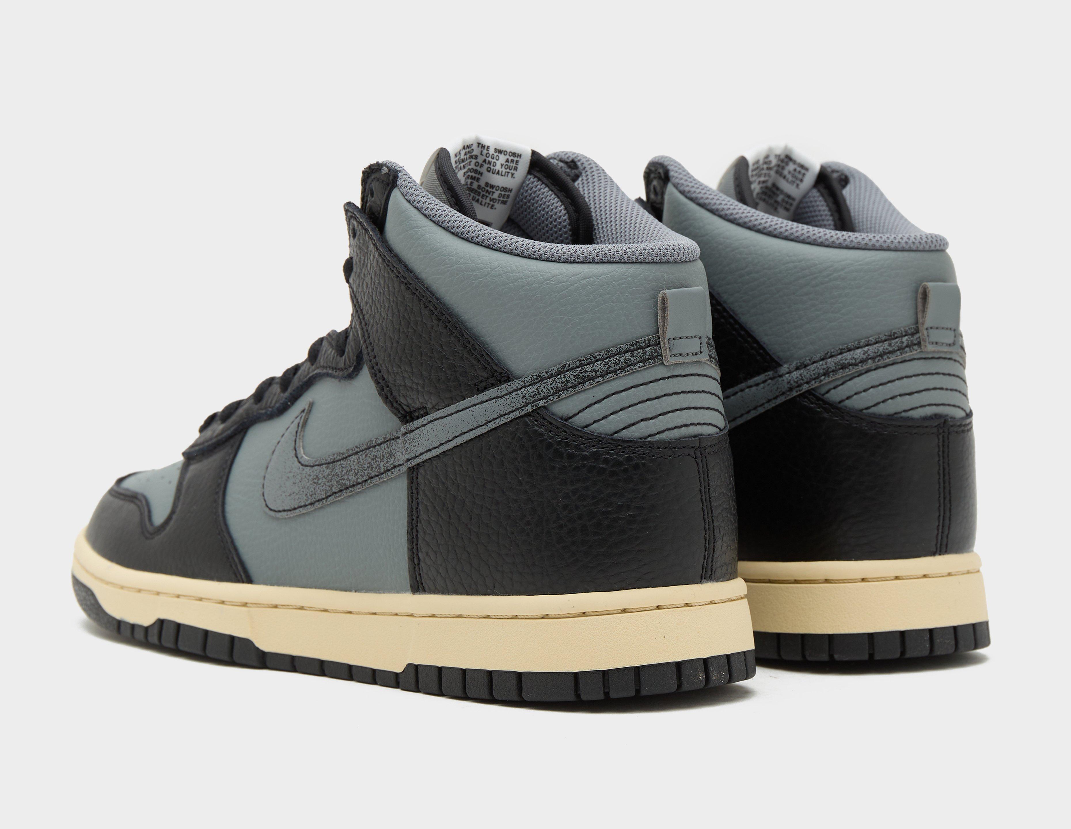 Smoke Grey And Black Cover This Nike Dunk High Premium