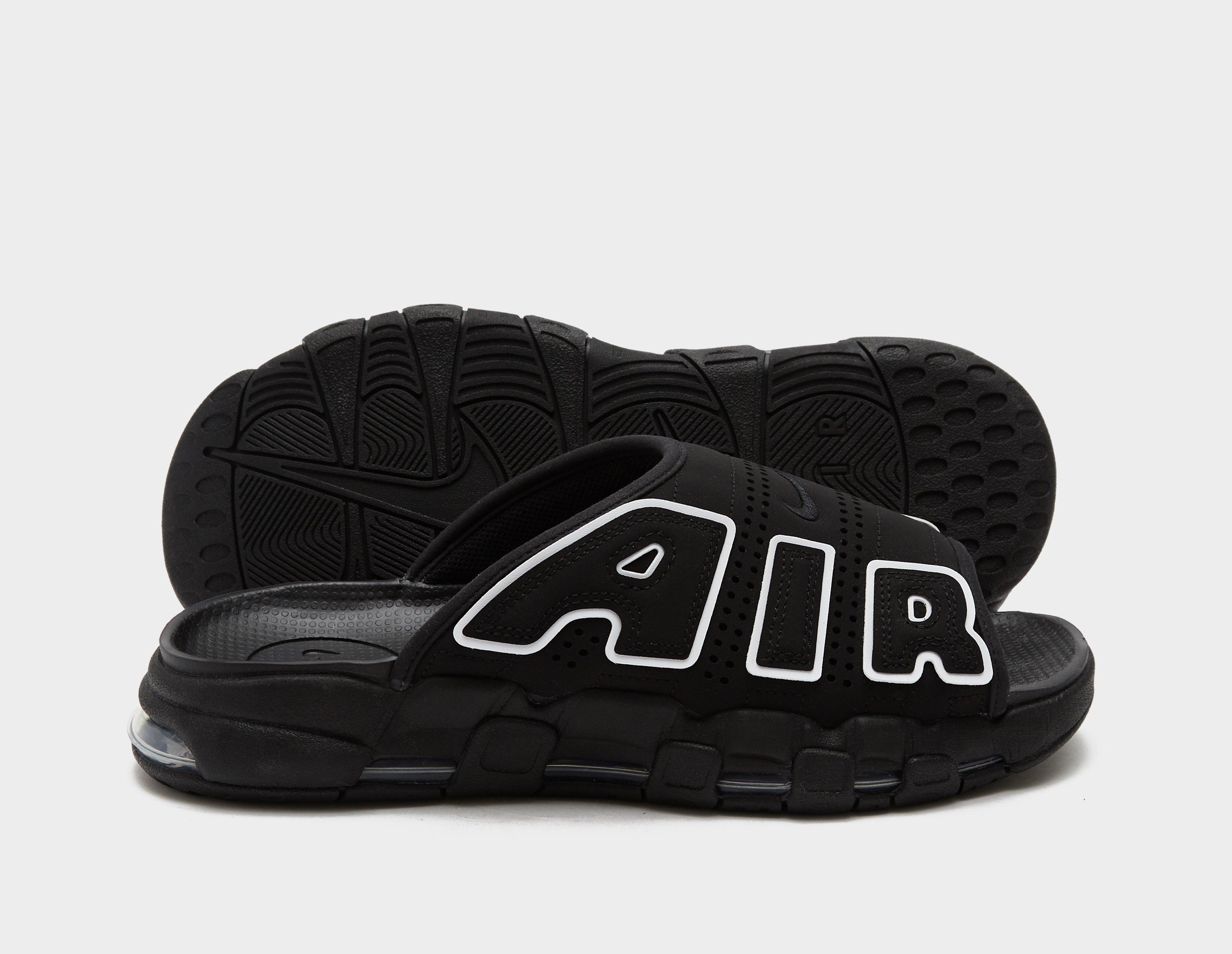 Black Nike Air More Uptempo Slides | size?