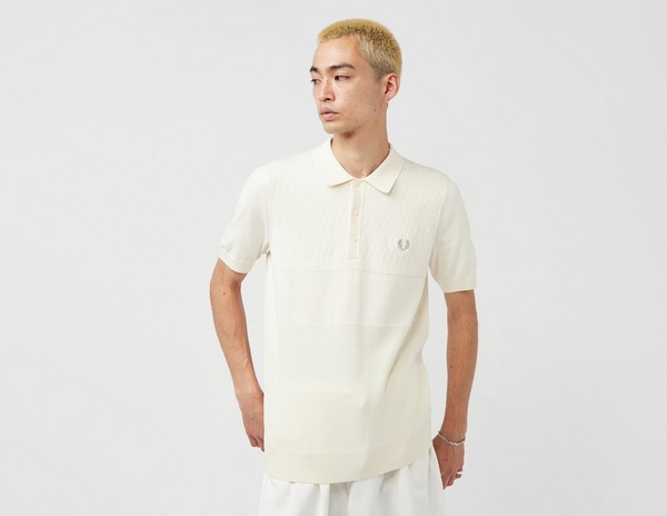 Fred Perry Panel Knit Polo Shirt