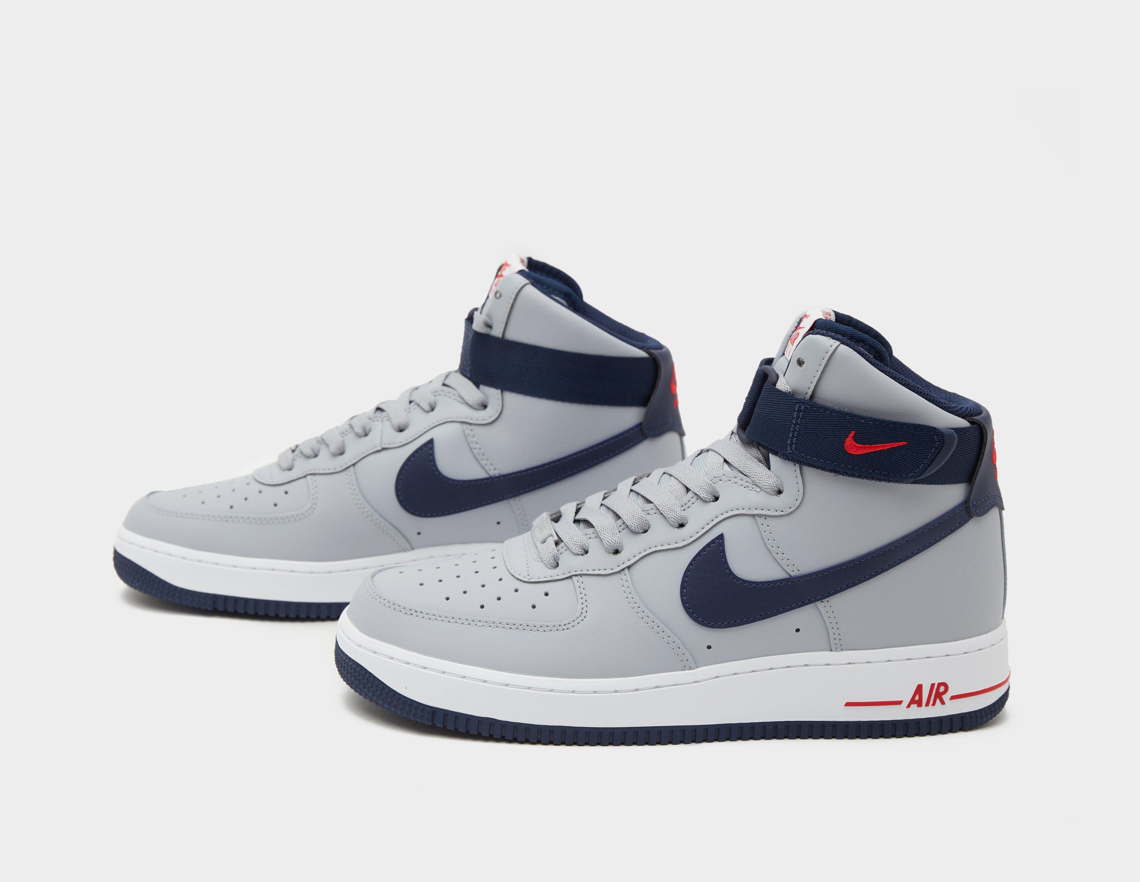 NIKE AIR Force MID QS Mens Platform Trainers In Grey White UK | atelier ...