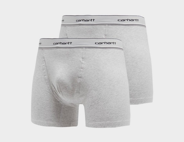 Carhartt WIP Cotton Boxer Trunks 2 Pack en Gris |