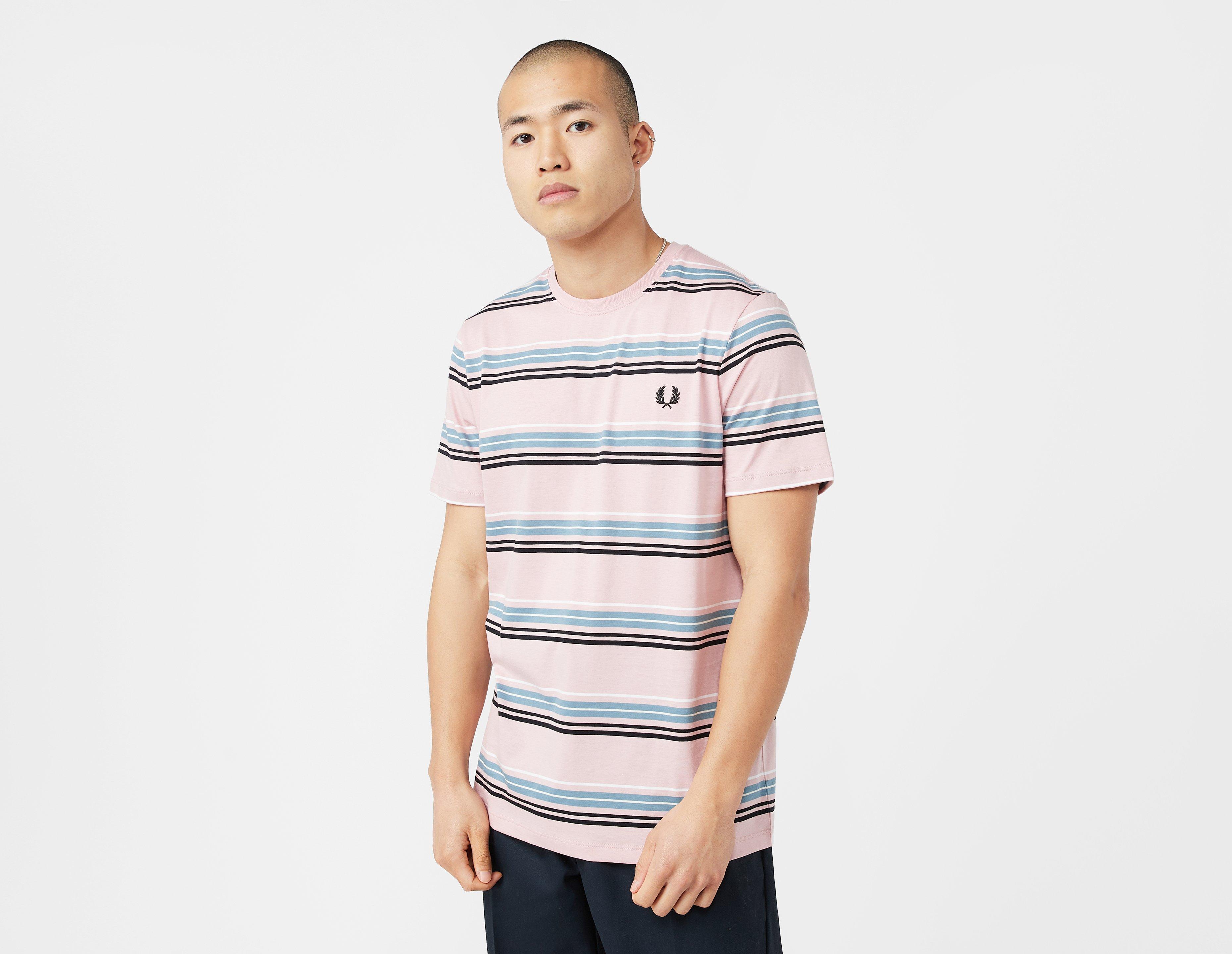 Cotton Half Zip Sweatshirt Pink Fred Perry Stripe T Rs01 Shirt