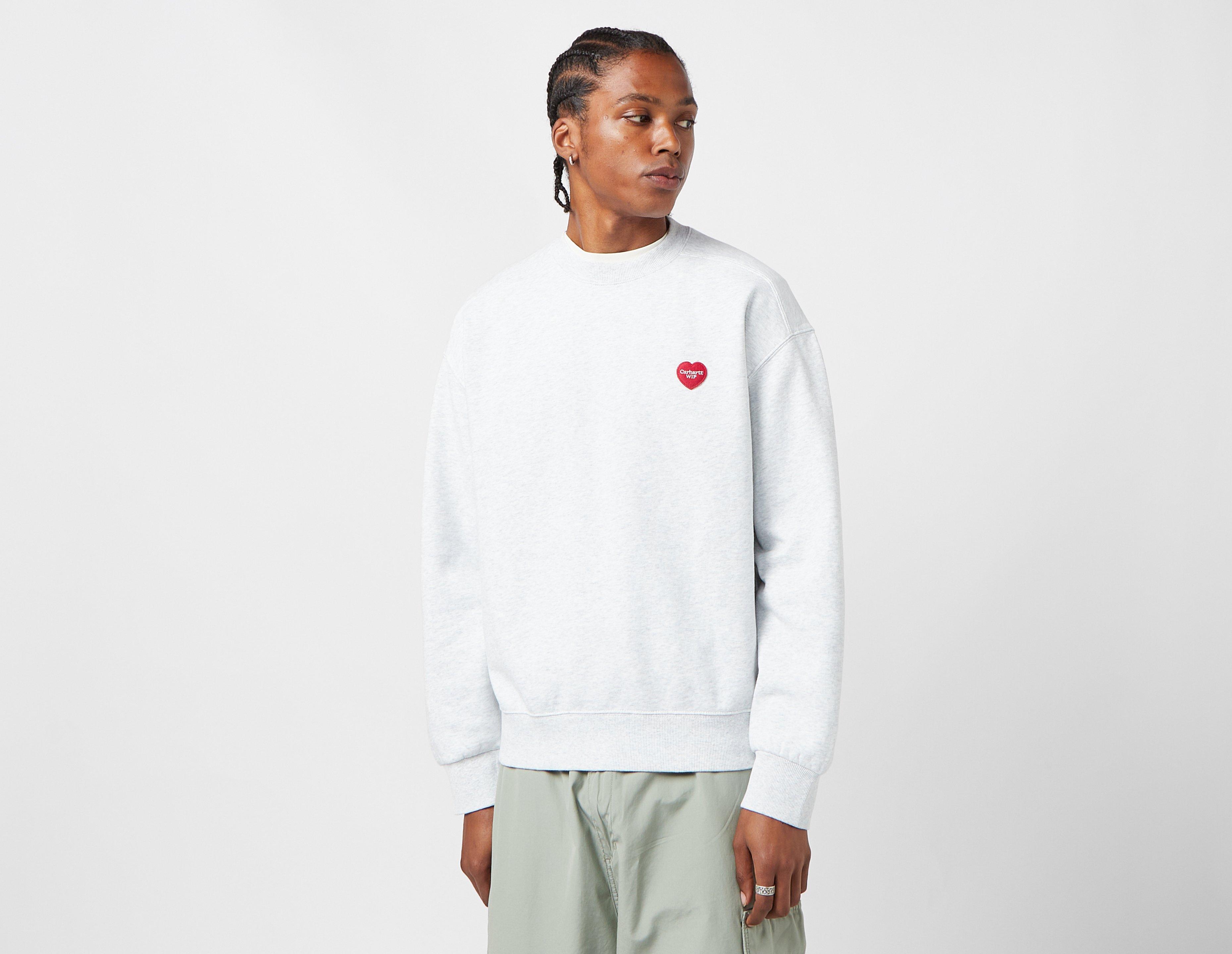 Grey Carhartt WIP Heart Patch Sweatshirt | men polo-shirts Kids