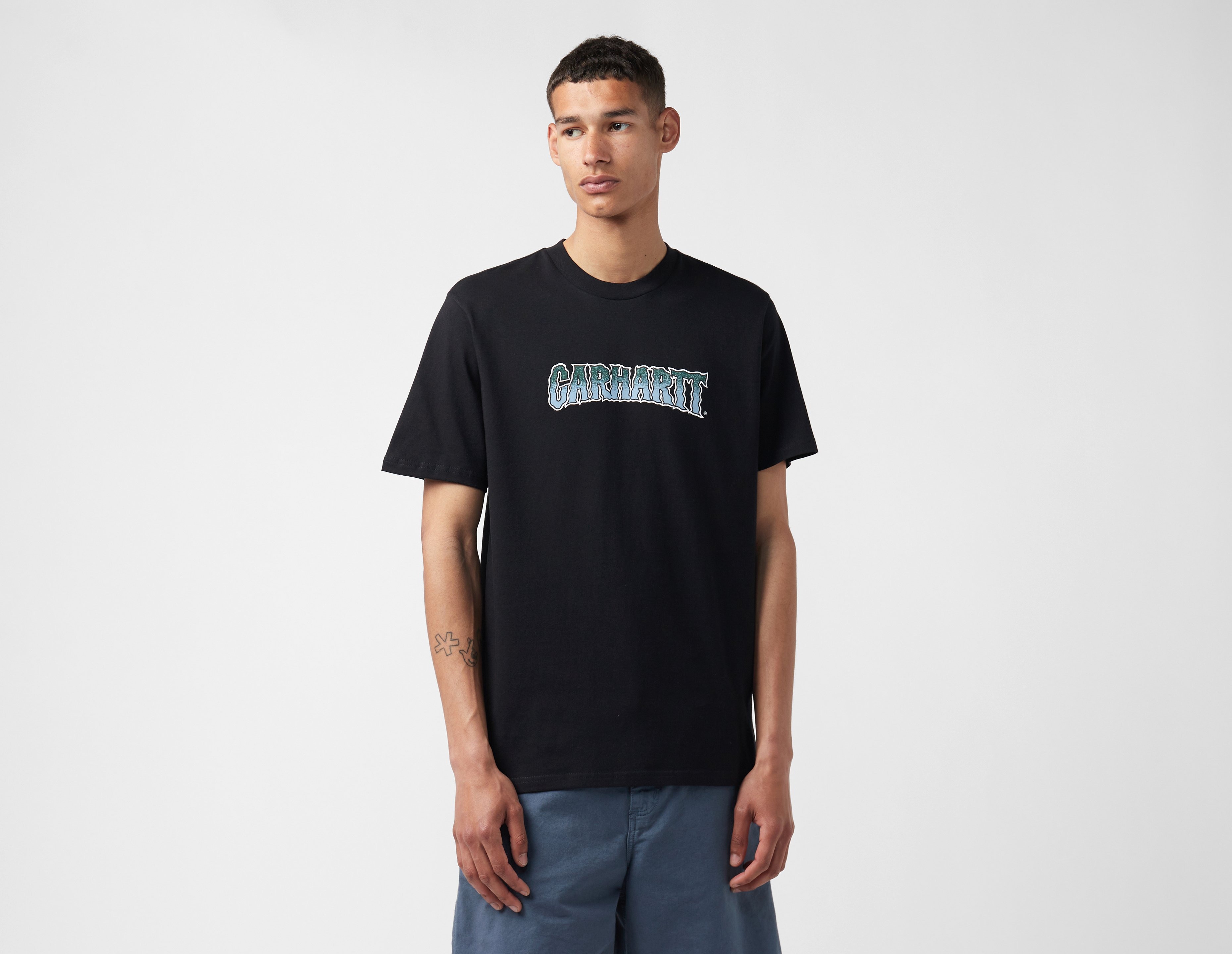 Black Carhartt WIP Slow Script T-Shirt - size? Ireland