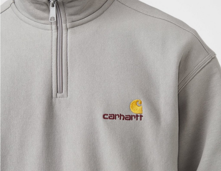 Carhartt WIP Men's Half Zip American Script Sweatshirt