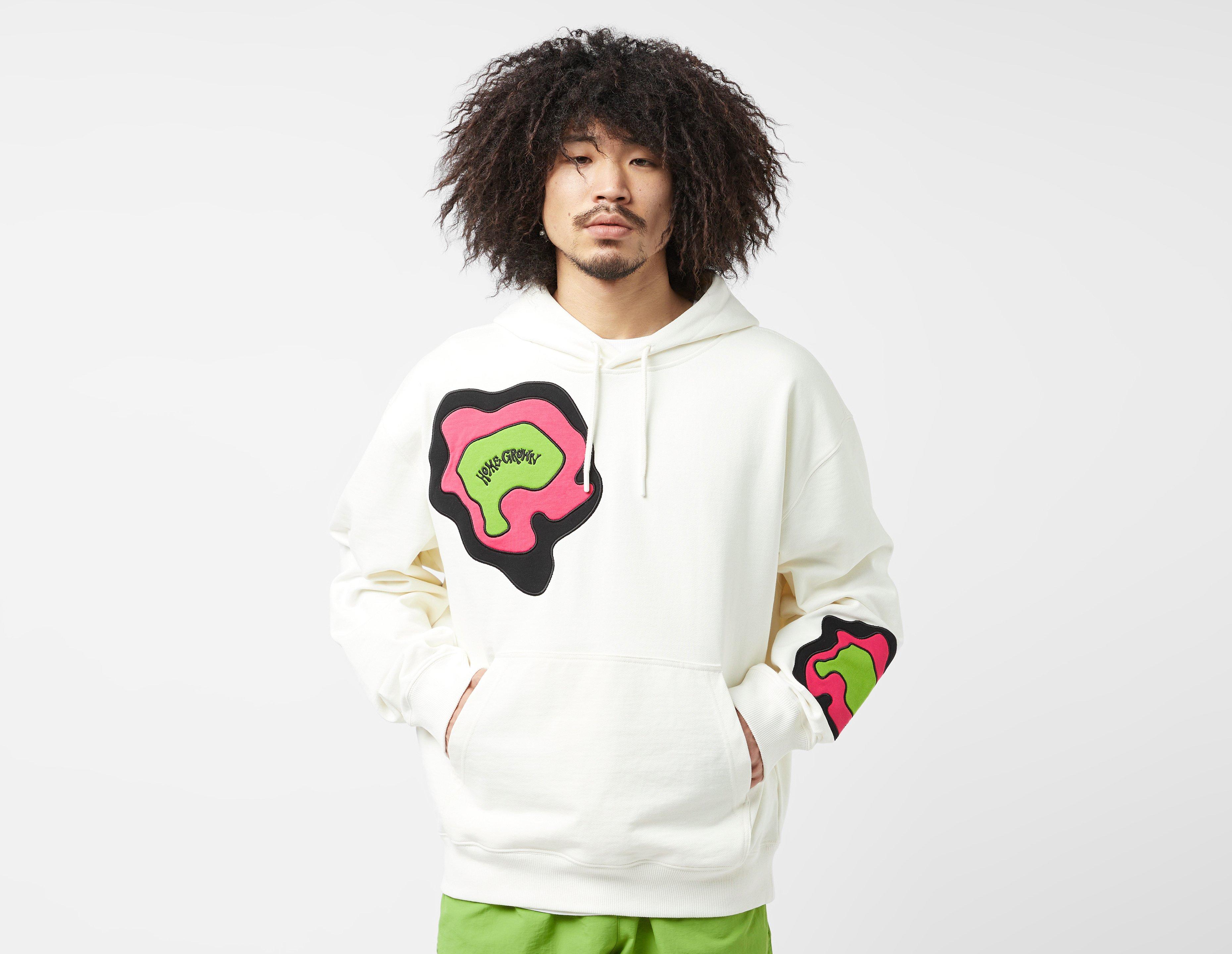 Logo Print Cotton Blend Hoodie in White - Loewe