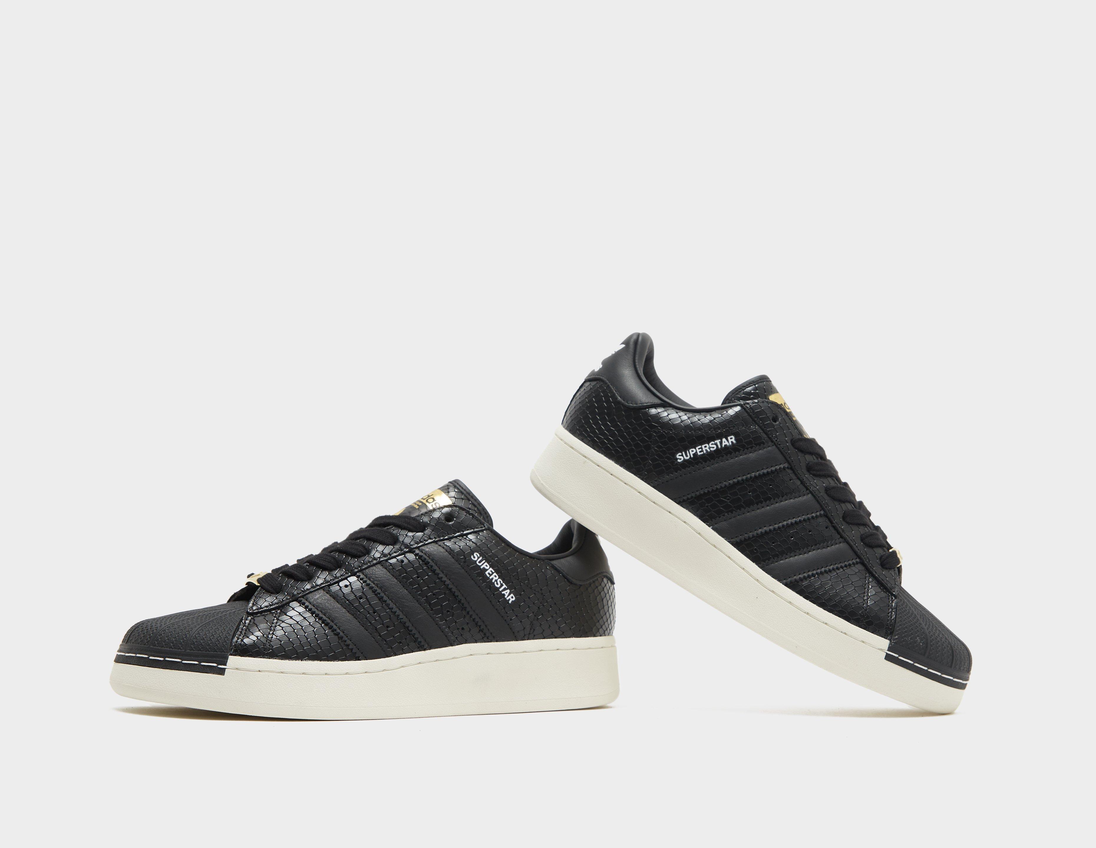 Adidas superstar black on sale womens size 7