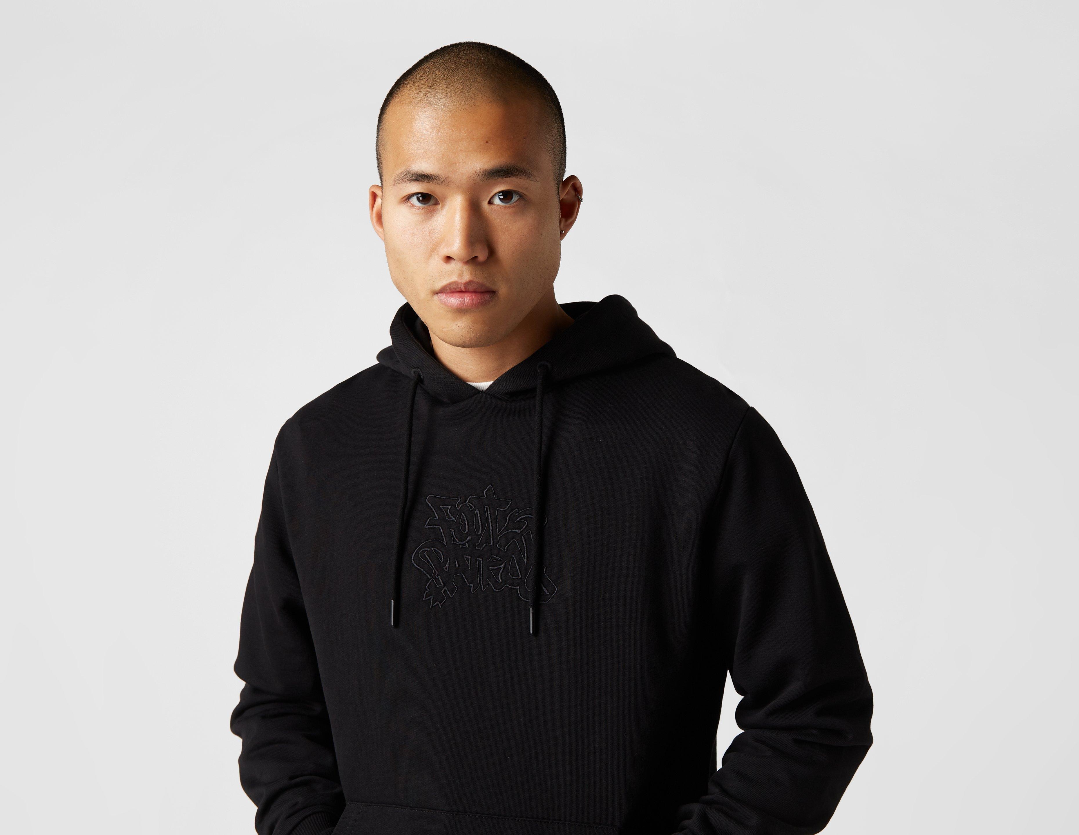 Healthdesign? | Black Footpatrol x Elijah Maura FP Tag Sportswear Hoodie |  Federica Tosi padded shoulder crew-neck T-shirt