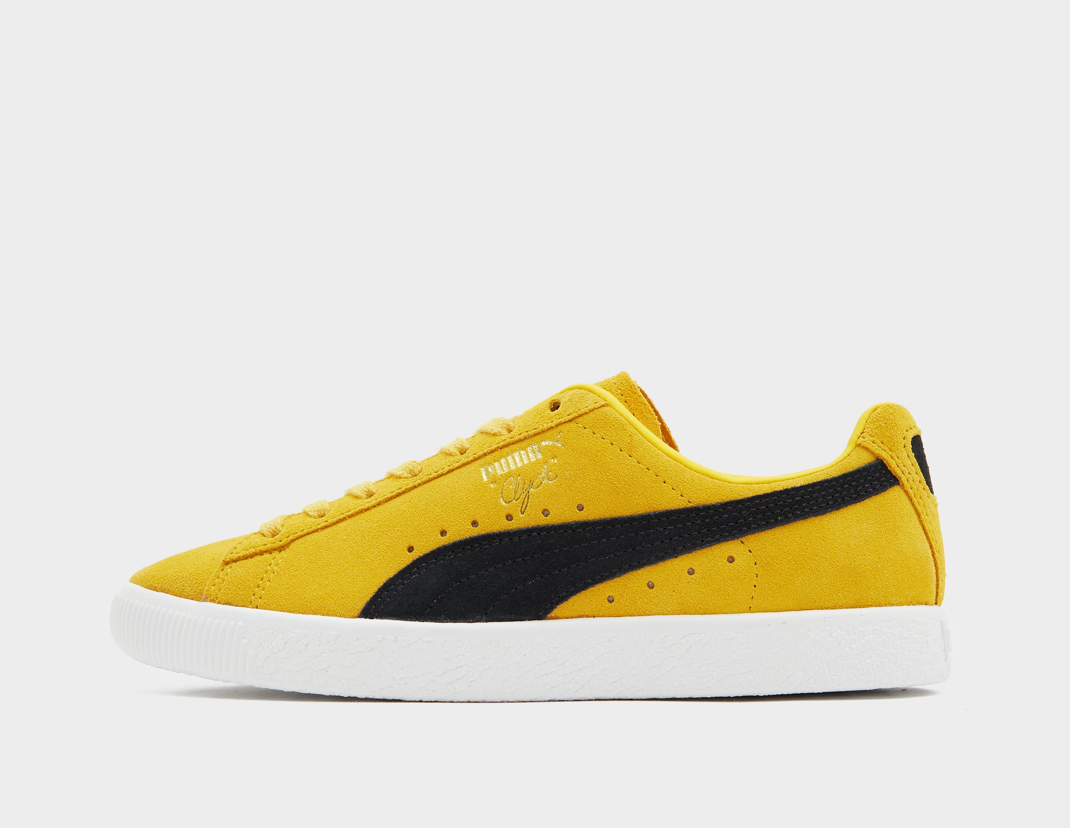 puma clyde, yellow