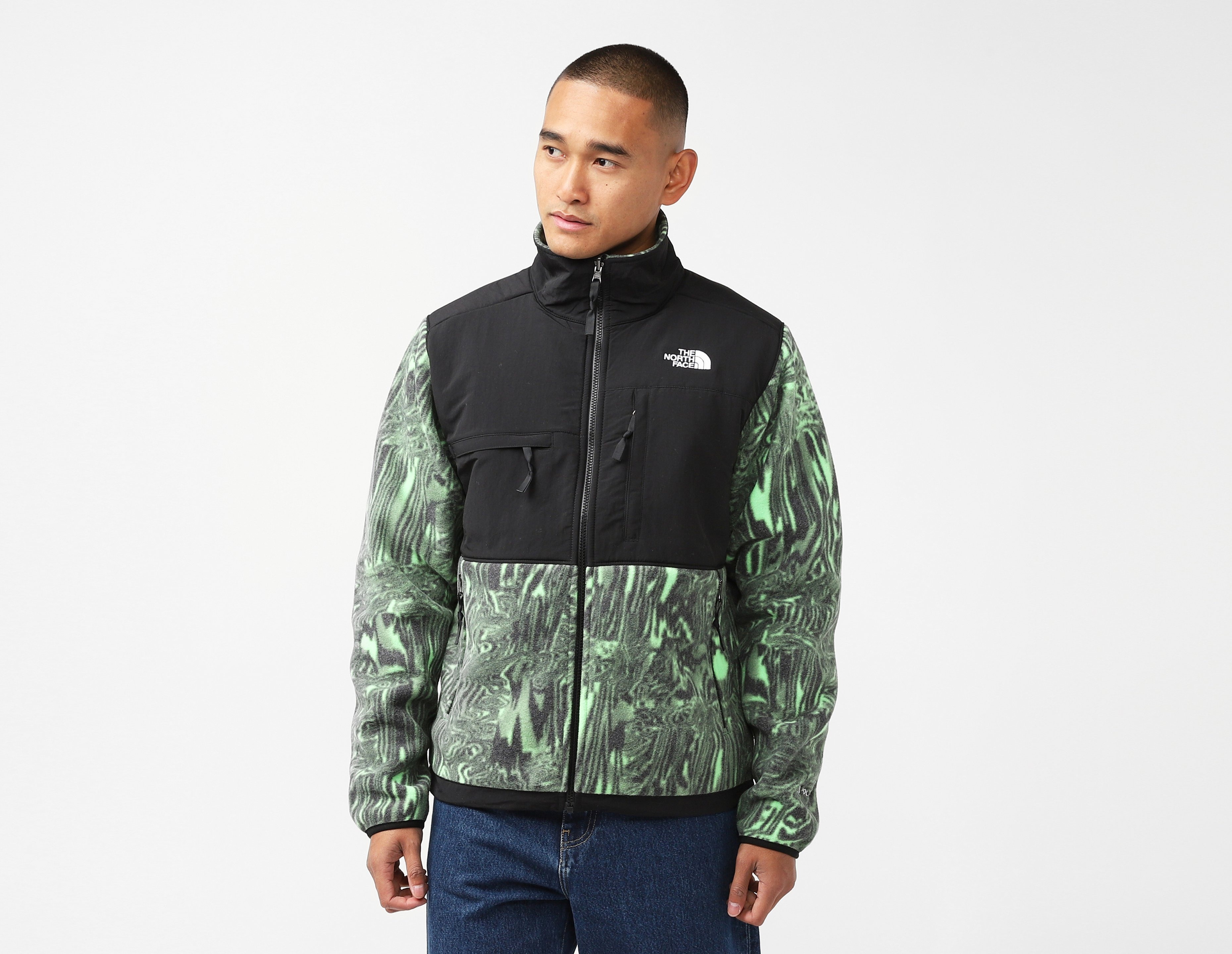 Green The North Face Denali Printed Jacket | size?