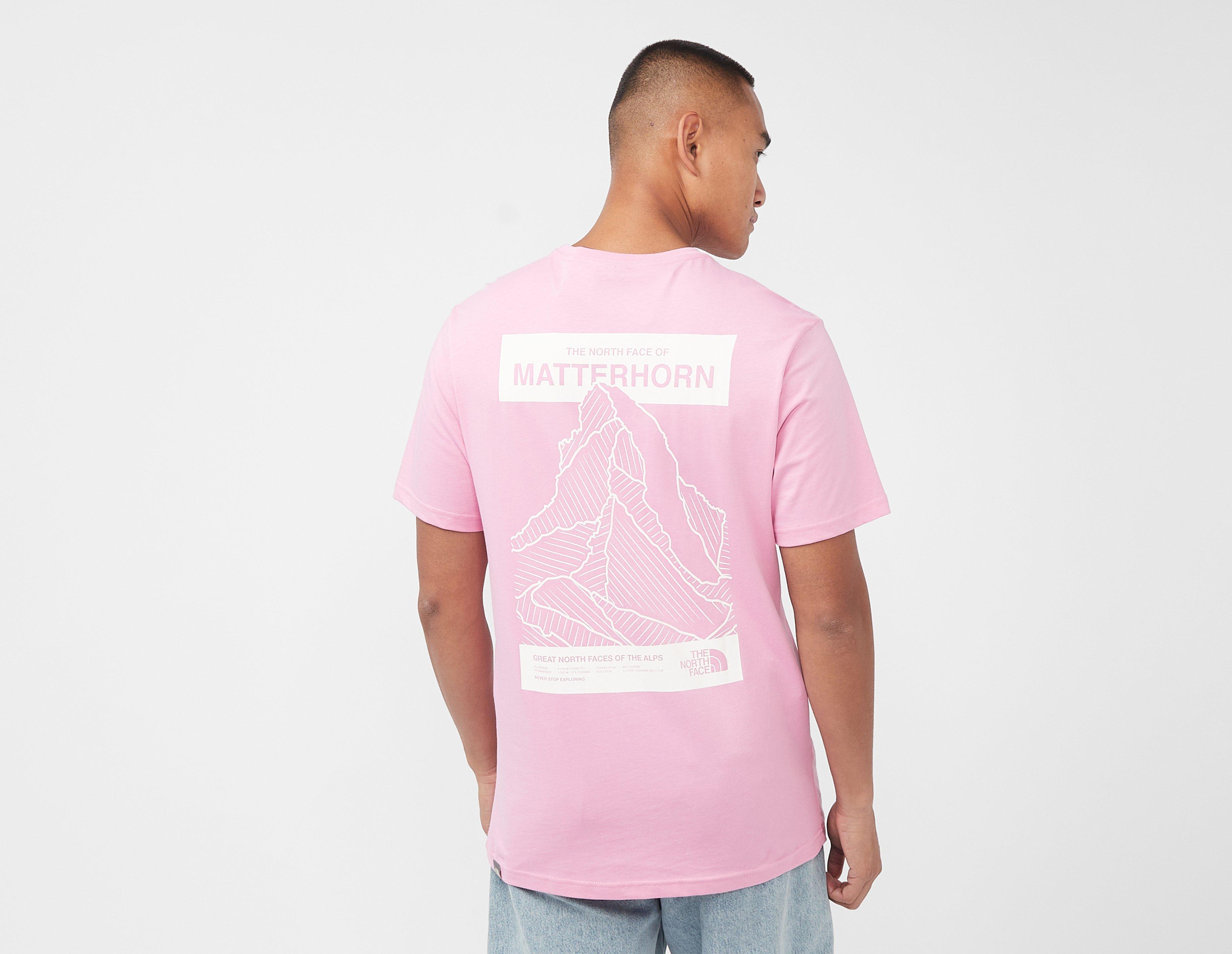 North face pink t shirt sale