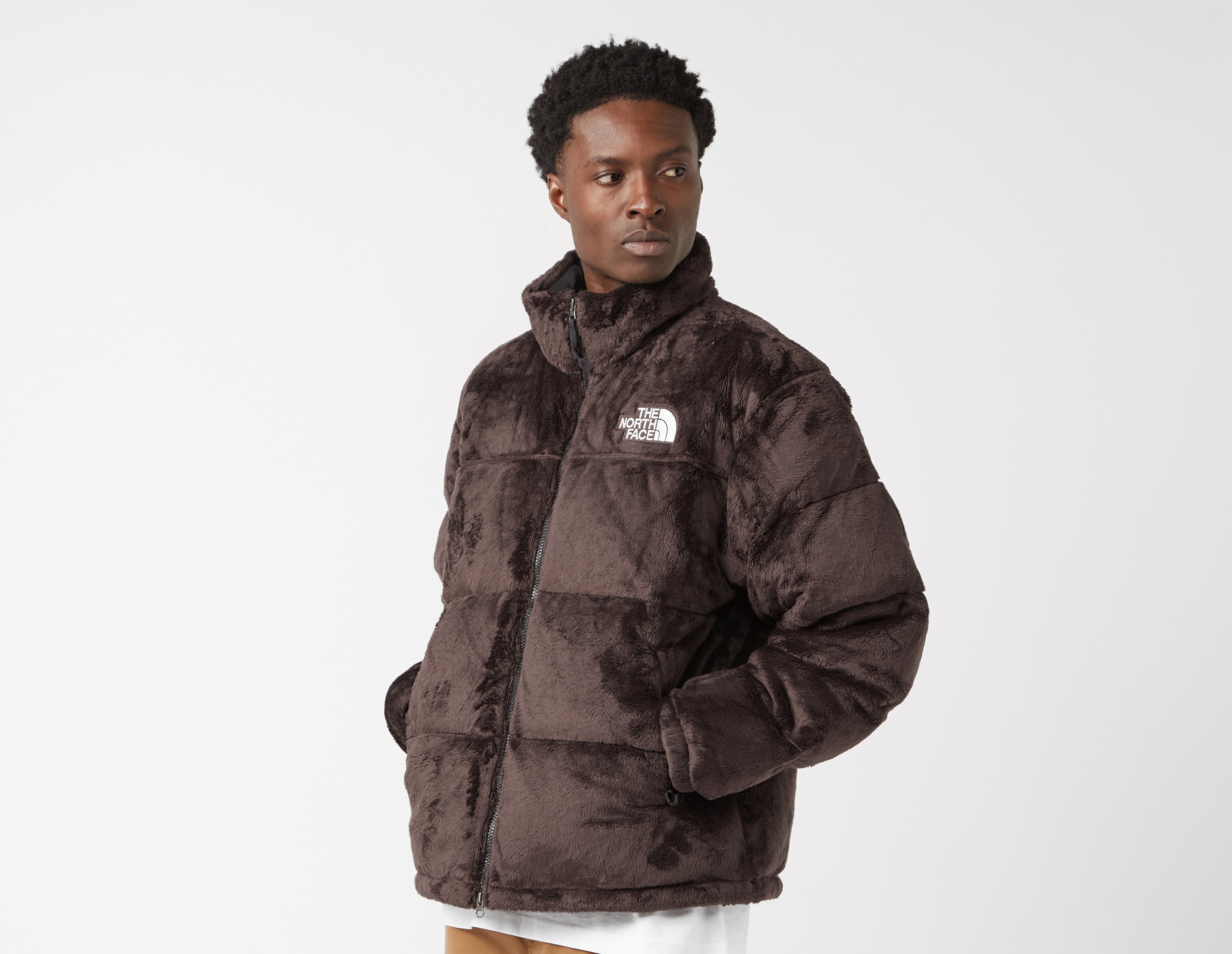 Brown The North Face Velour Nuptse Jacket | size?