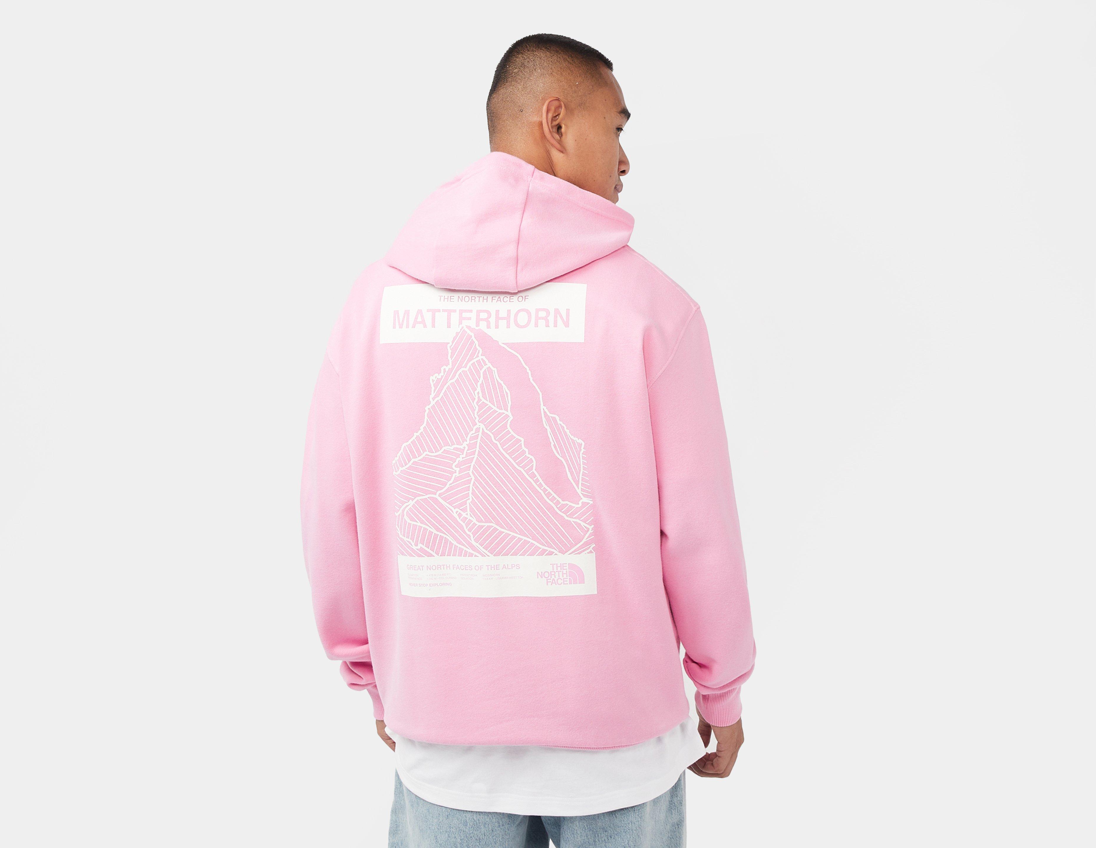 Pink the sale north face hoodie